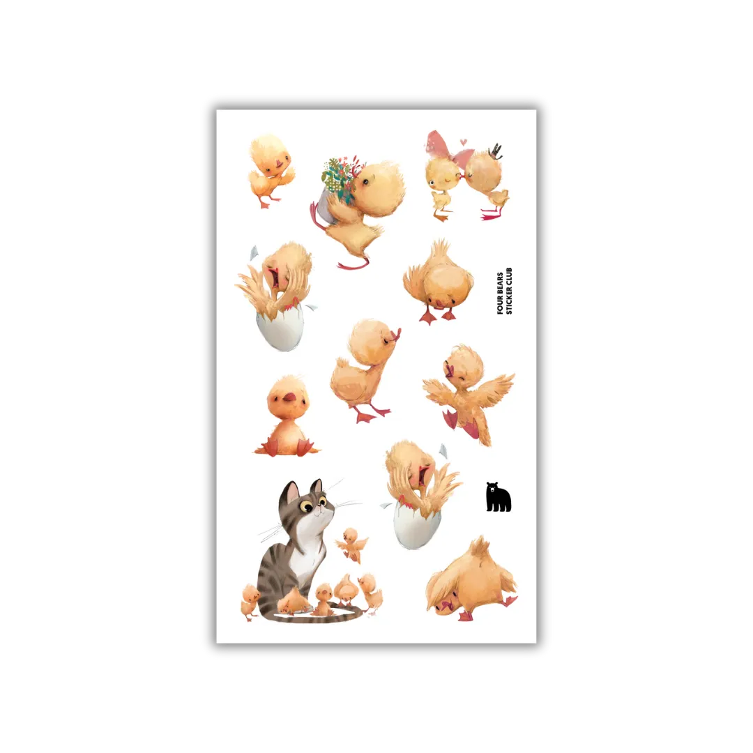 Farm Chicks - Four Bears Sticker Club