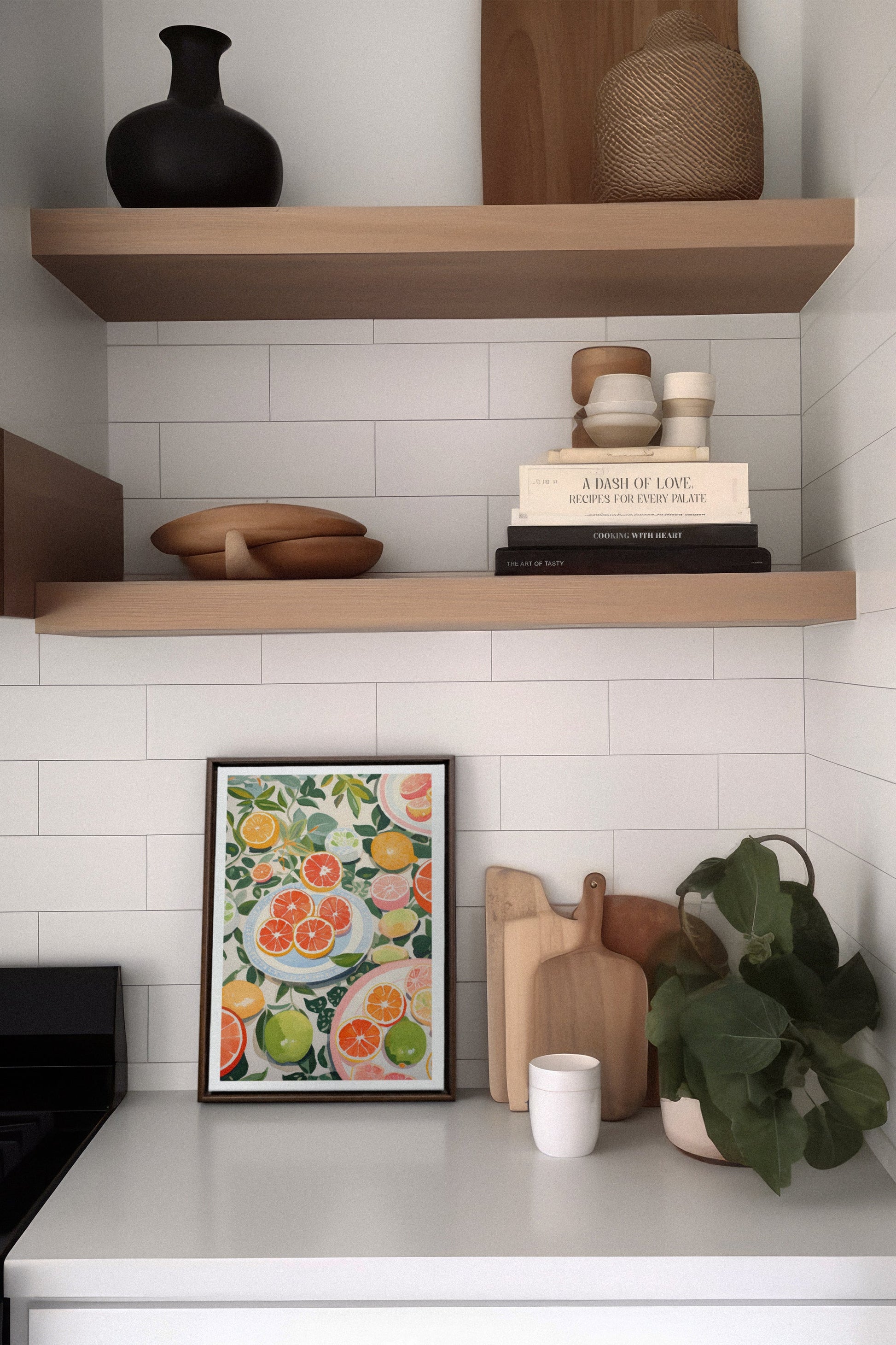 CITRUS DELIGHT, Stretched Canvas Artwork