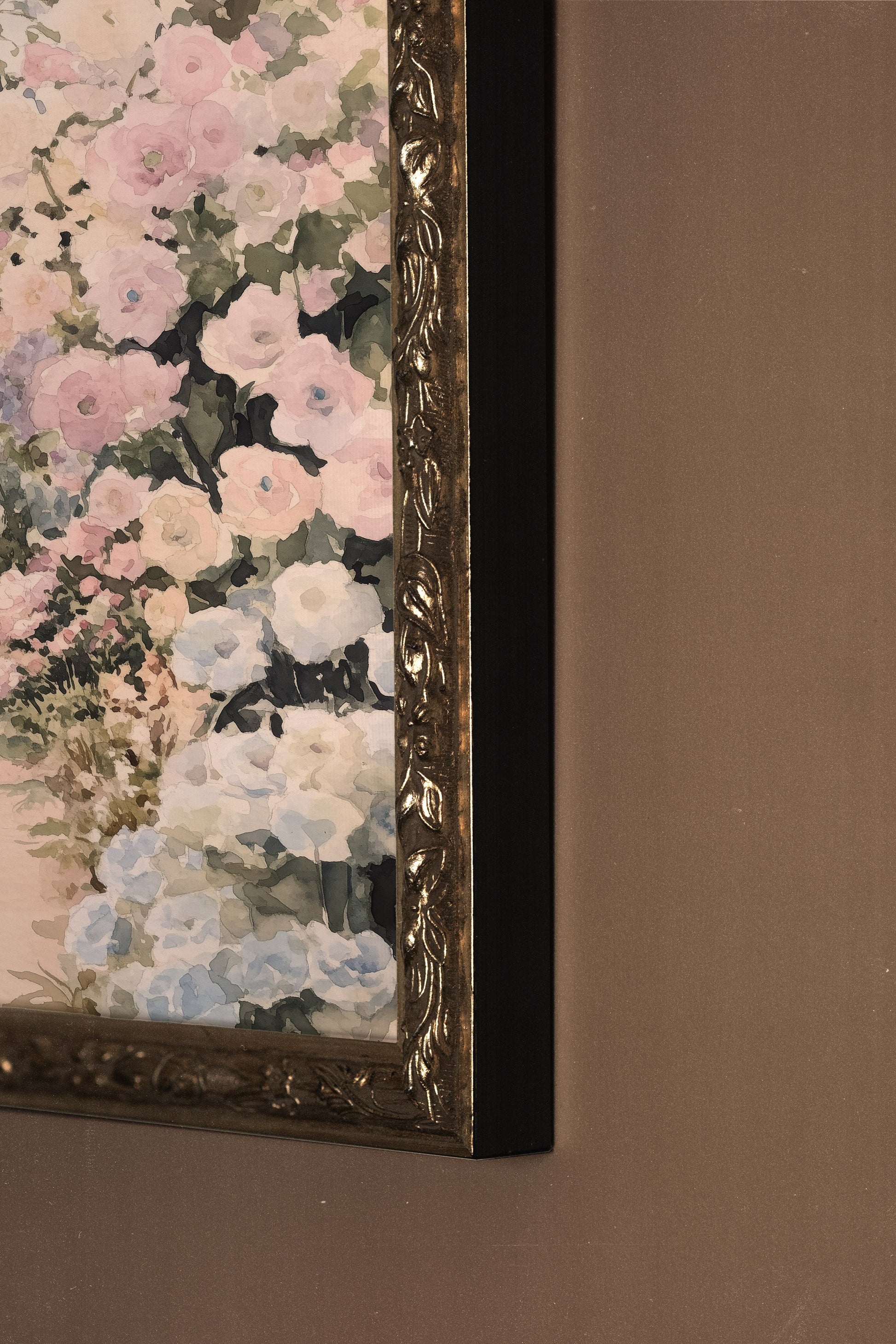 Floral Path, Vintage Silver Frame