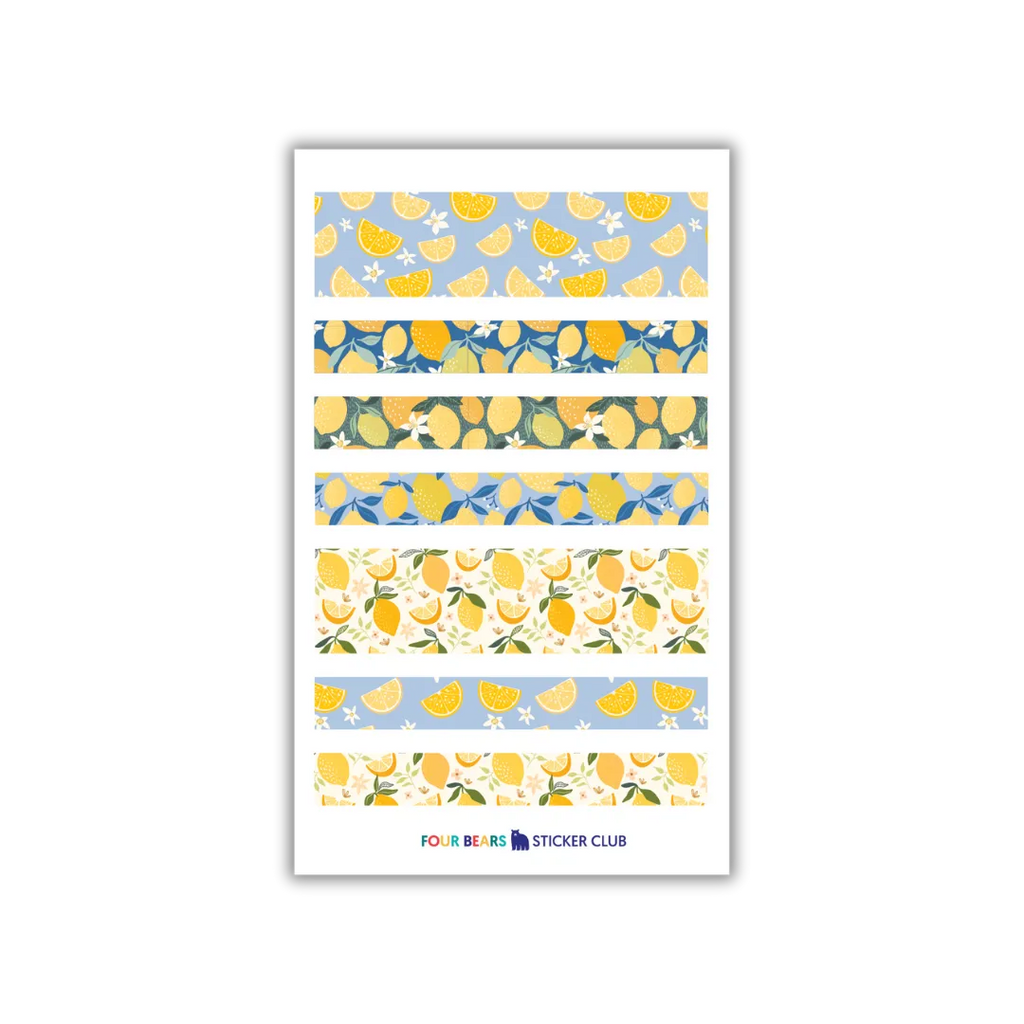 Cit-rus Got Real Washi - Four Bears Sticker Club