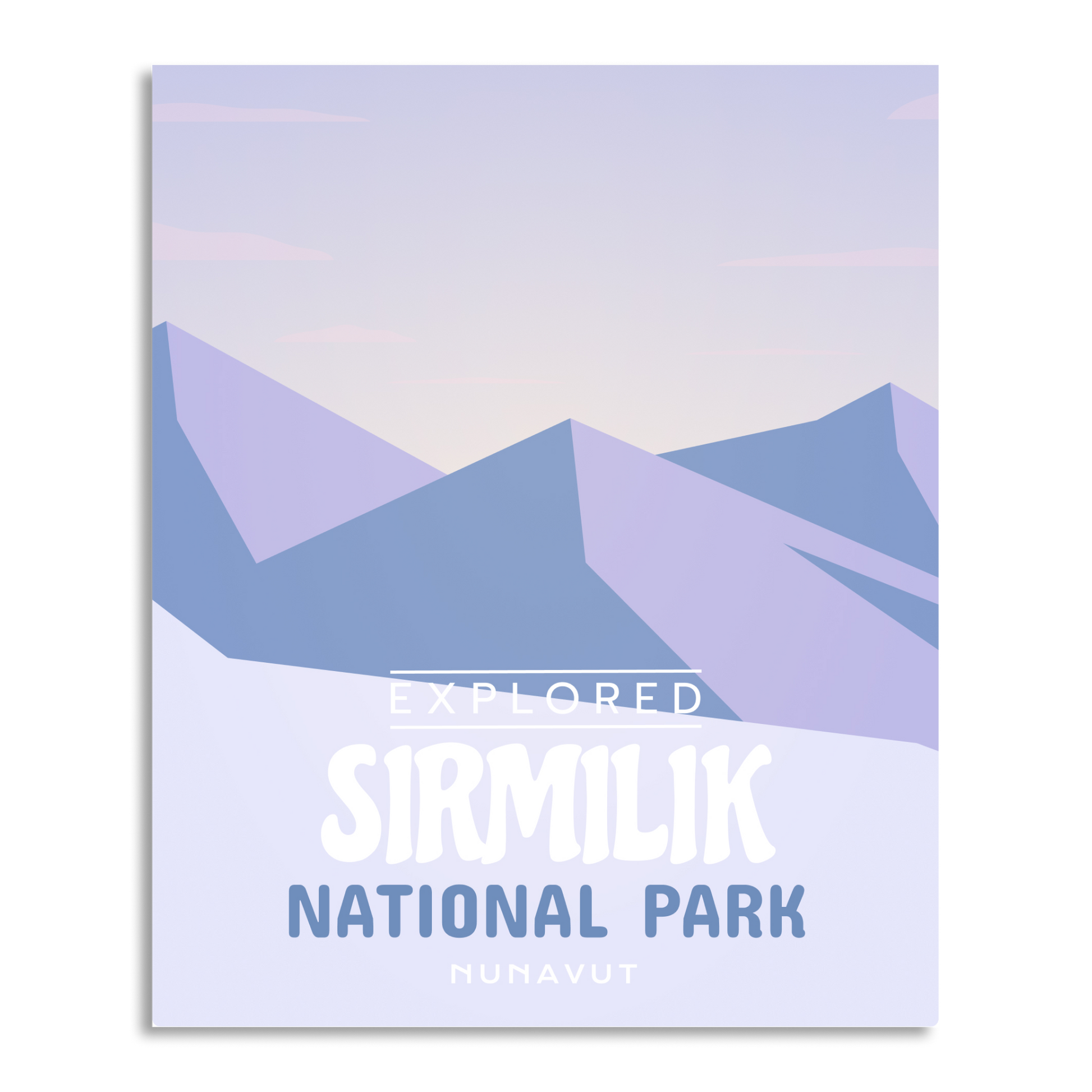 Sirmilik National Park 'Explored' Poster, Canada Parks