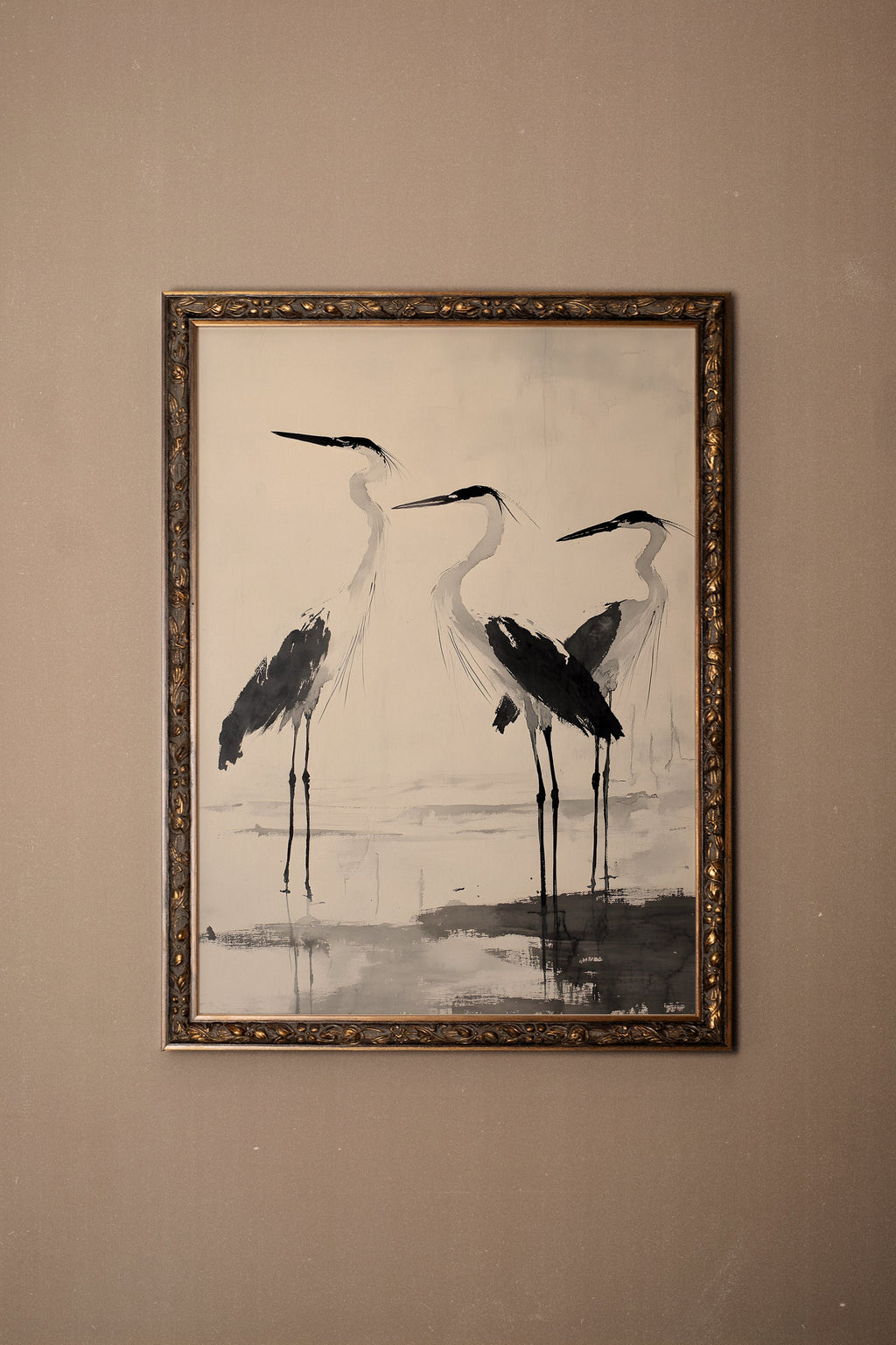 Celestial Reflection, Vintage Bronze Frame