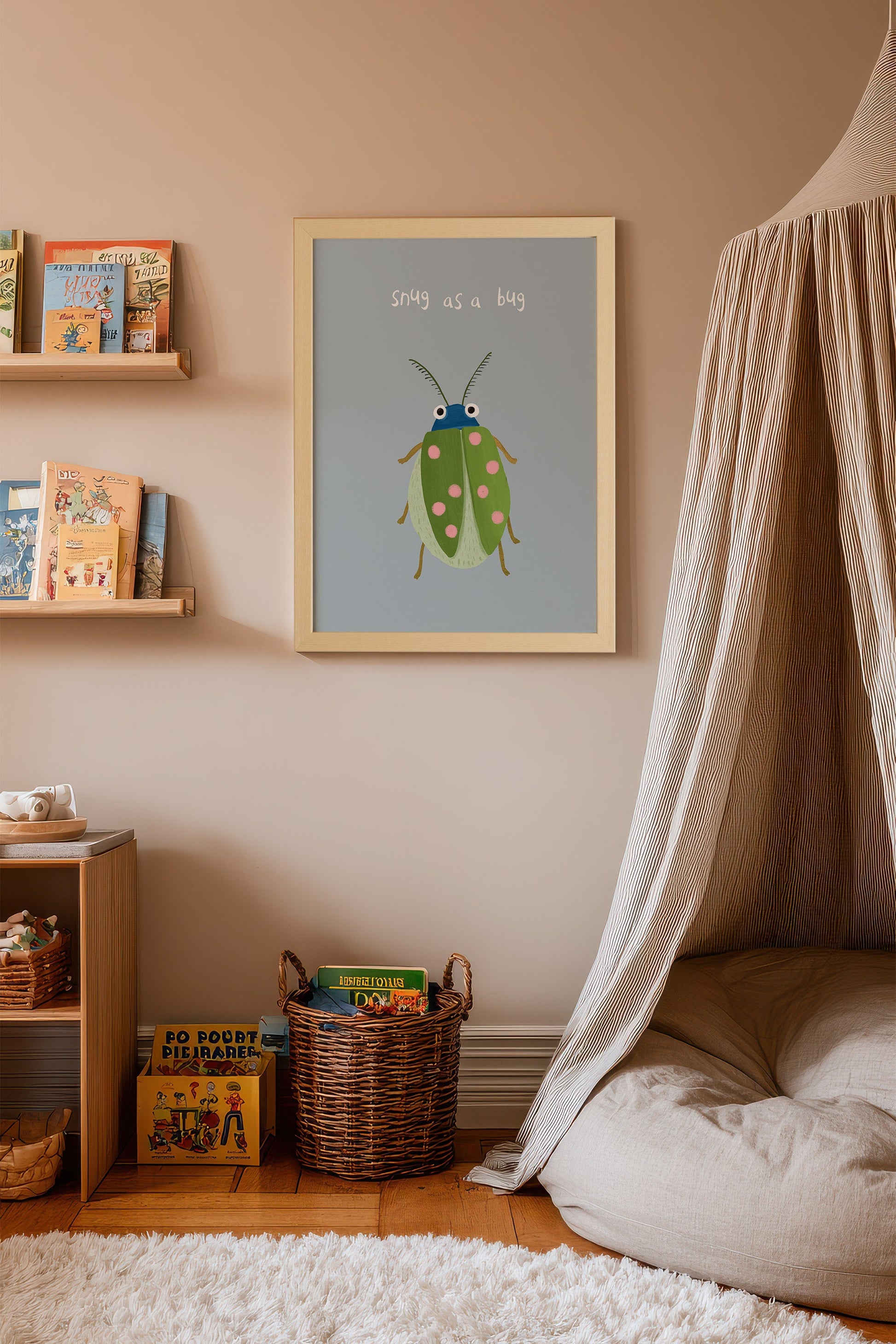 Coccinelle Comforter, Framed Rigid Canvas