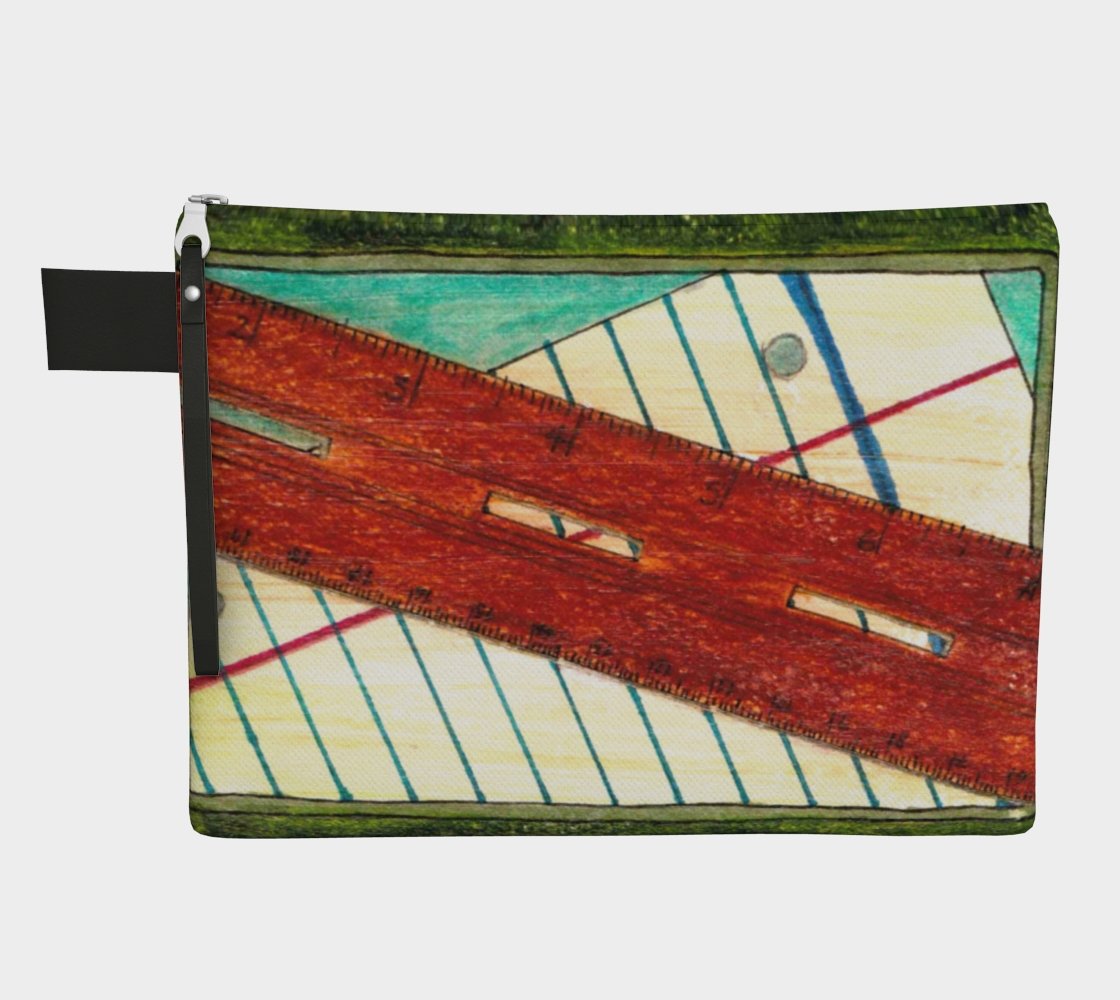 Zippered Cotton Canvas Carry All | Vintage Stationery