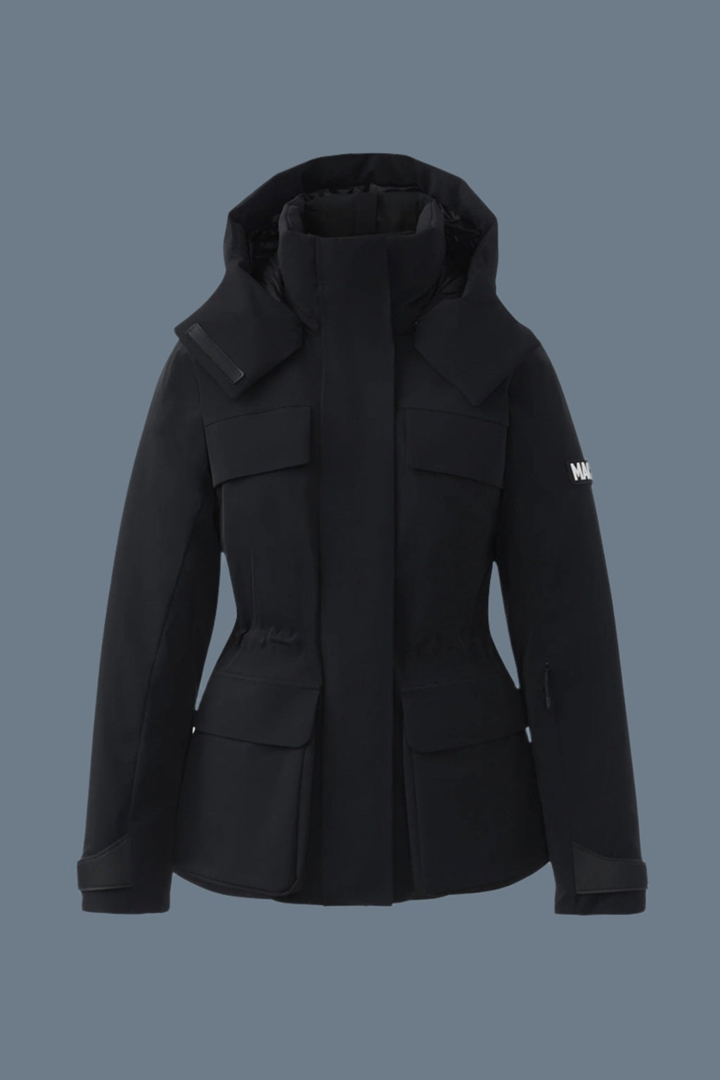 ICLYN-R Medium down ski jacket with removable hood