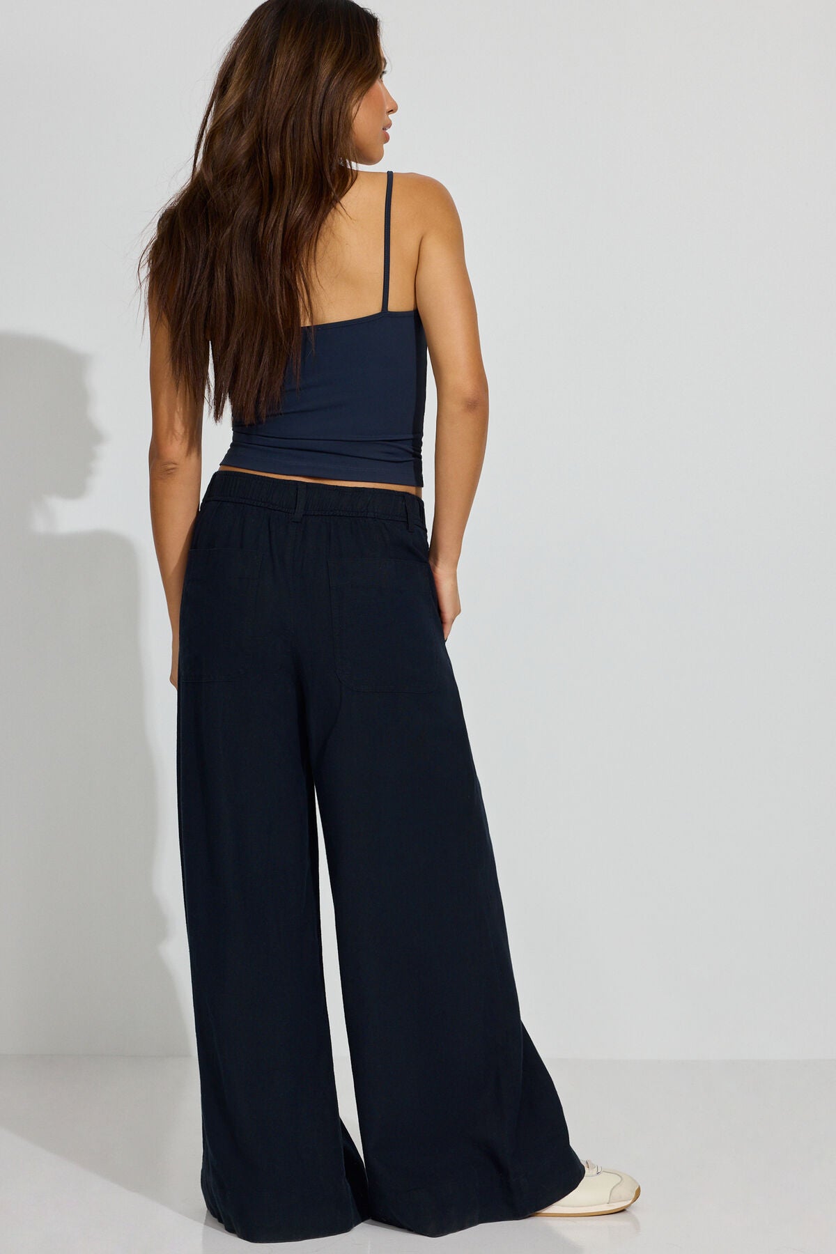 Pantalon ample en lin