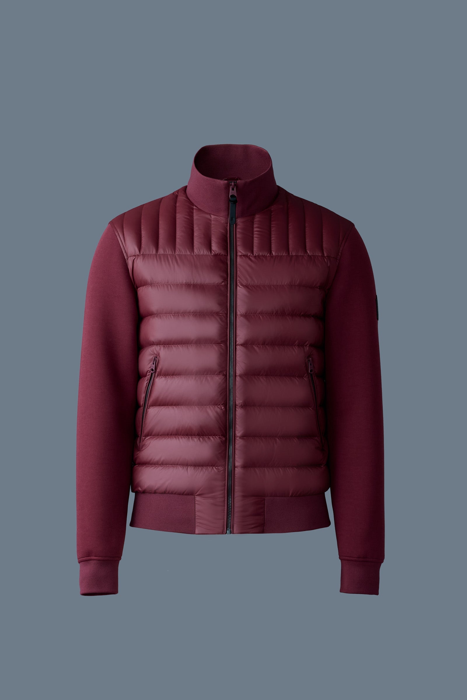 COLLIN-R Nano Down Mixed Media Bomber Jacket