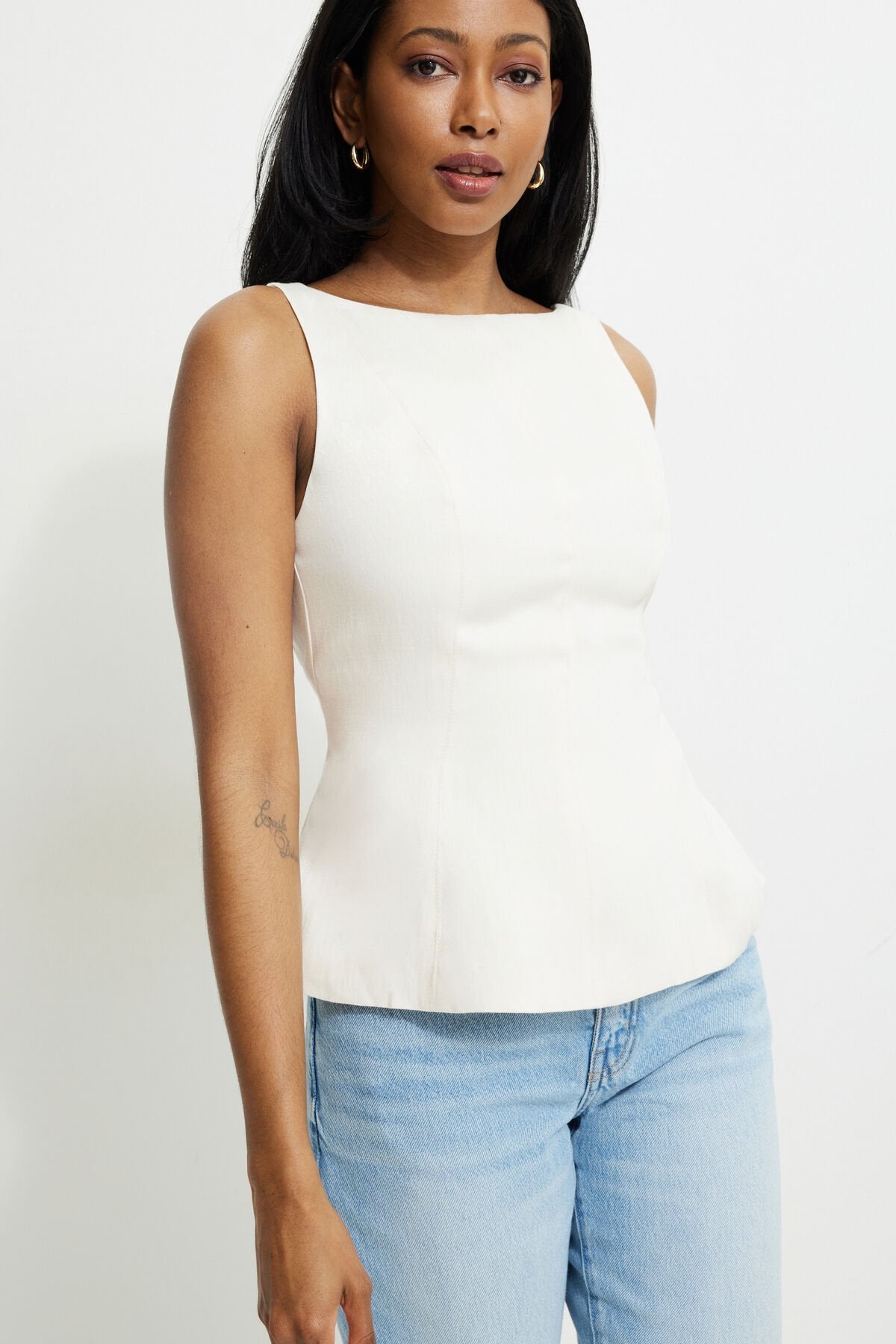 Low Back Peplum Top