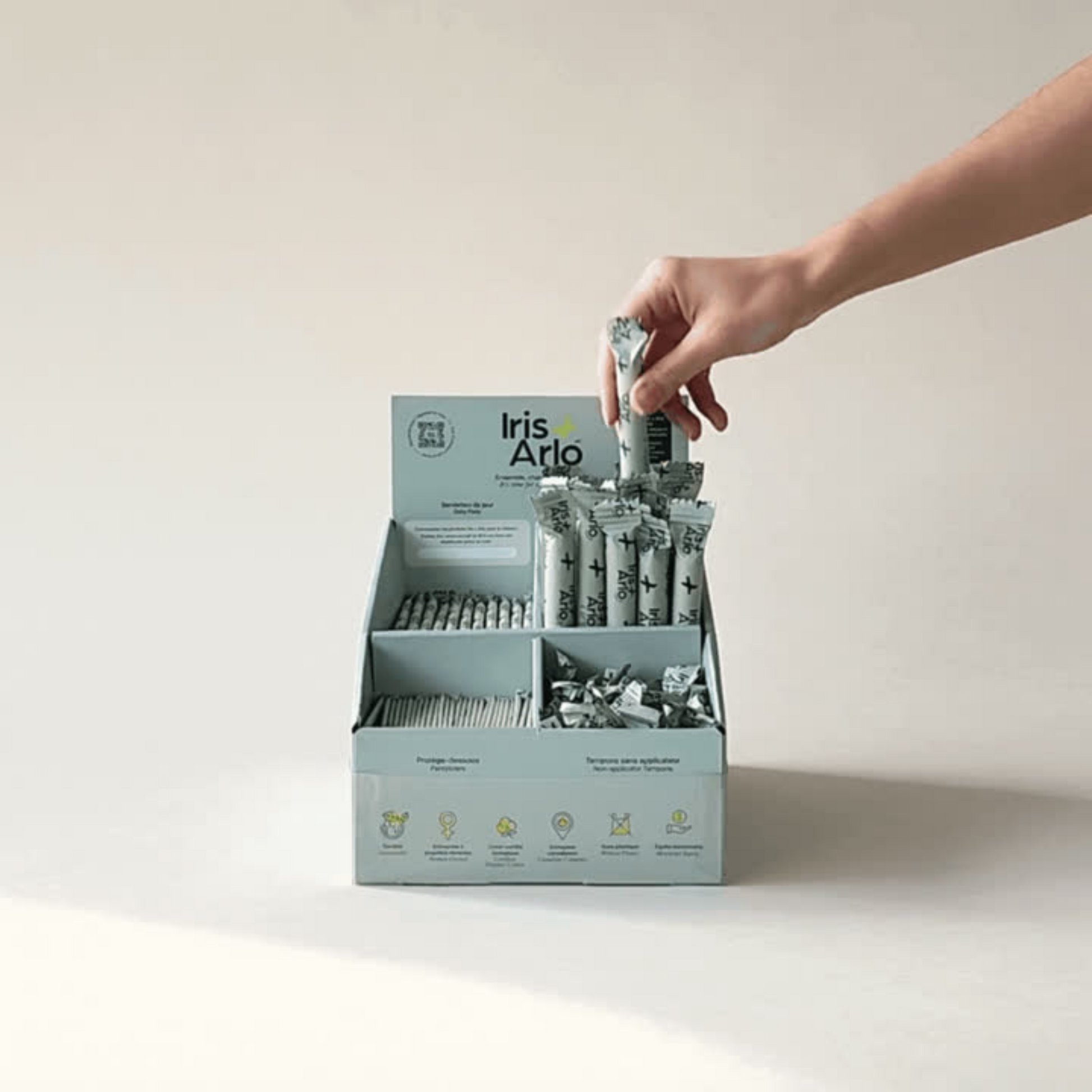 Cardboard Countertop Dispenser, 4 products
