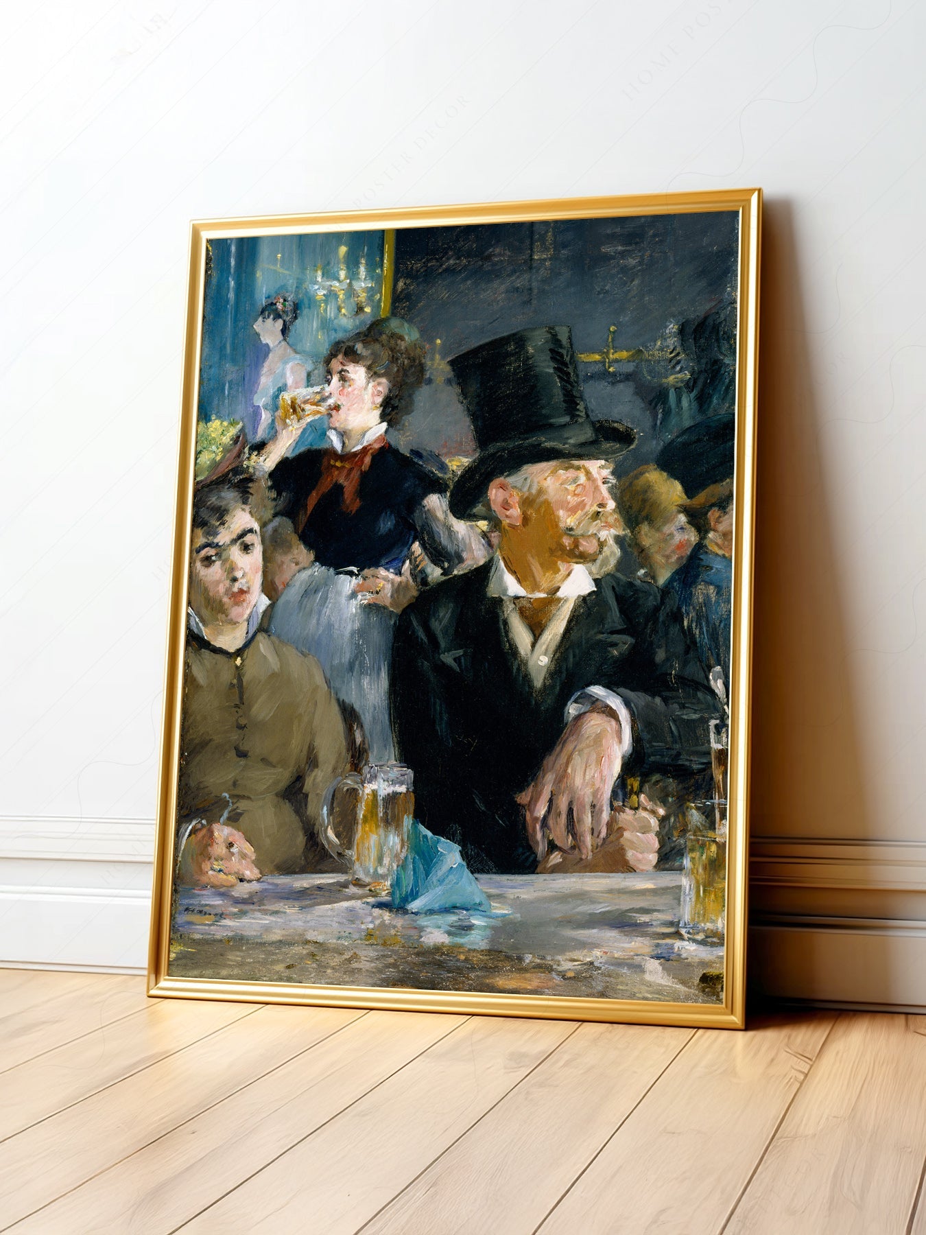 Edouard Manet At the Café Art Print – Impressionist Paris Wall Decor
