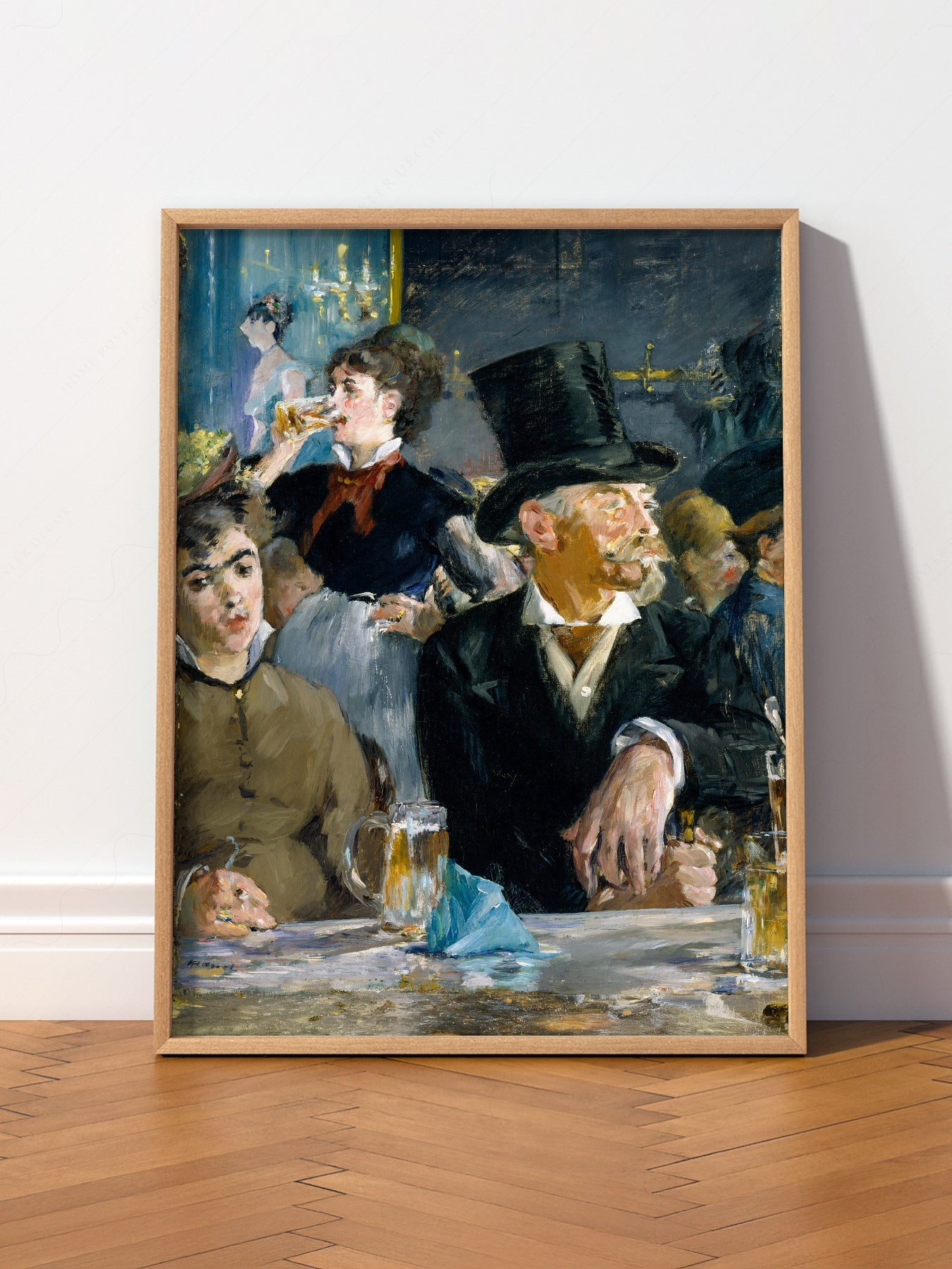 Edouard Manet At the Café Art Print – Impressionist Paris Wall Decor
