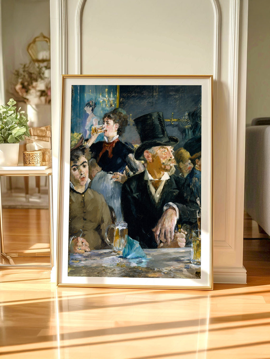 Edouard Manet At the Café Art Print – Impressionist Paris Wall Decor