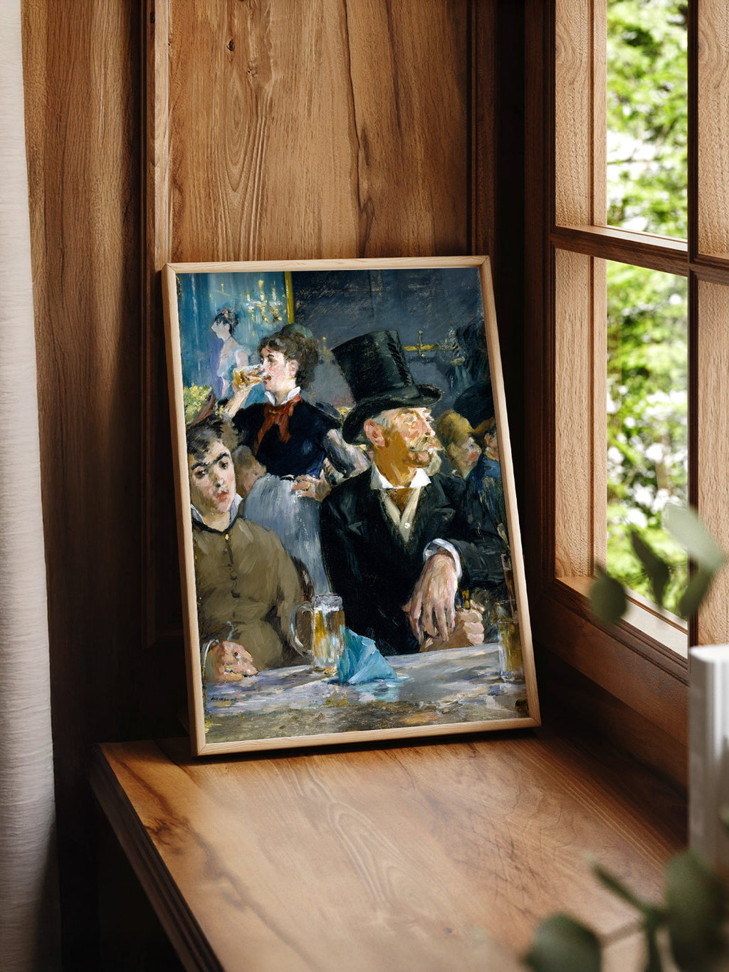 Edouard Manet At the Café Art Print – Impressionist Paris Wall Decor