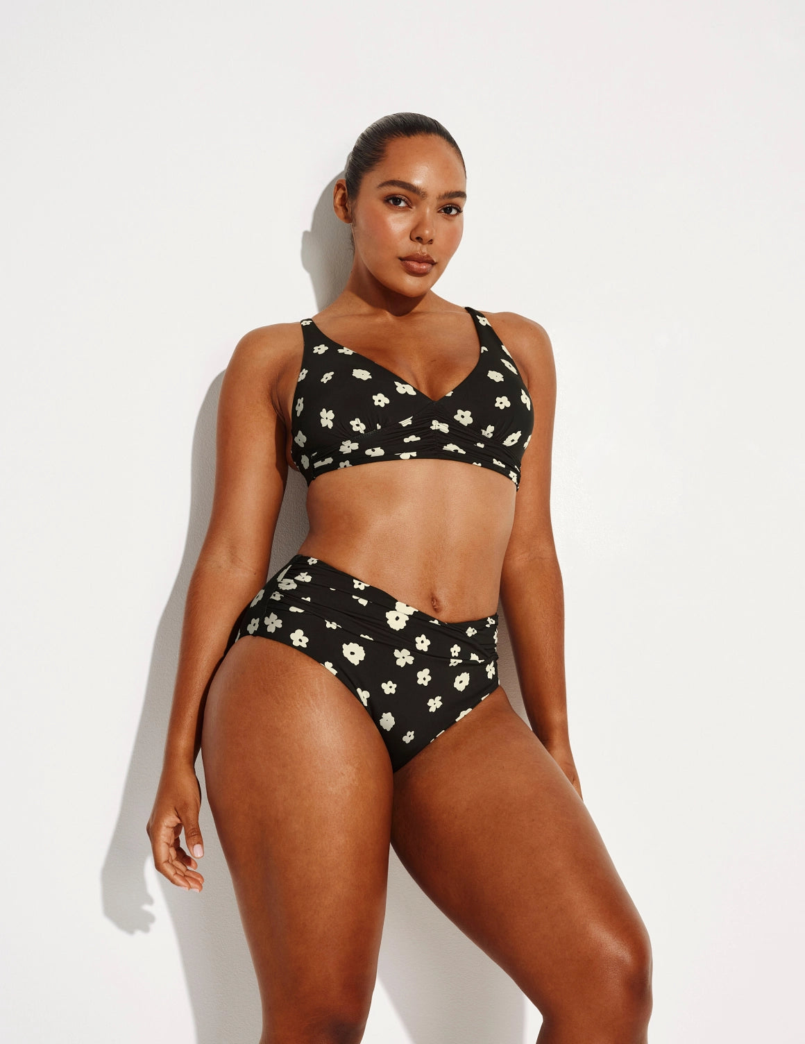 Bas de bikini froncé