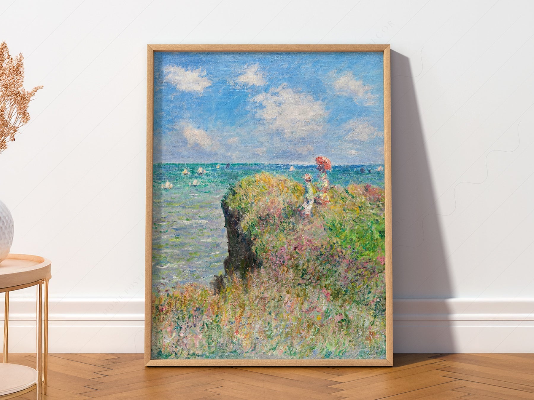 Claude Monet - Cliff Walk at Pourville Print