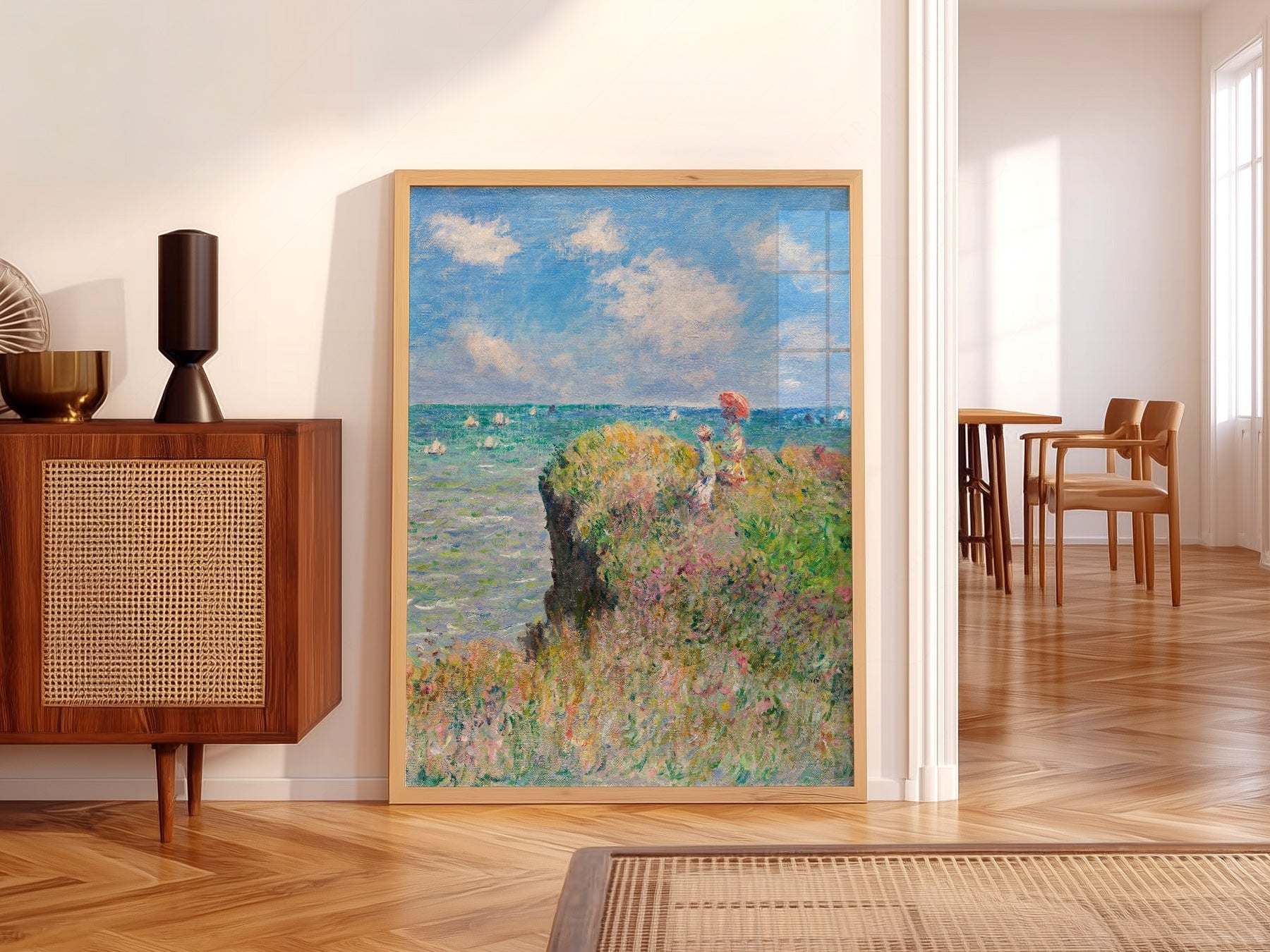 Claude Monet - Cliff Walk at Pourville Print