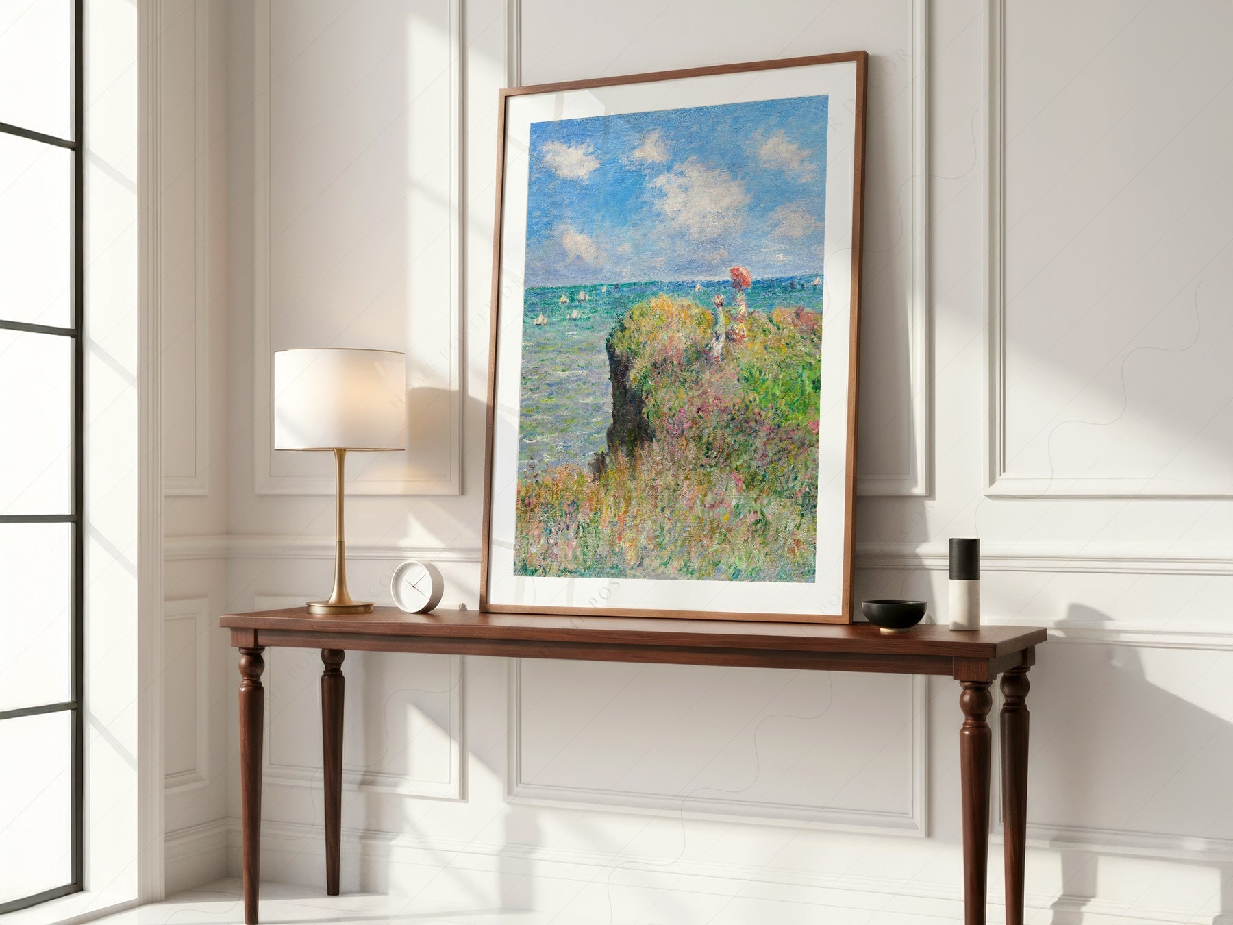 Claude Monet - Cliff Walk at Pourville Print