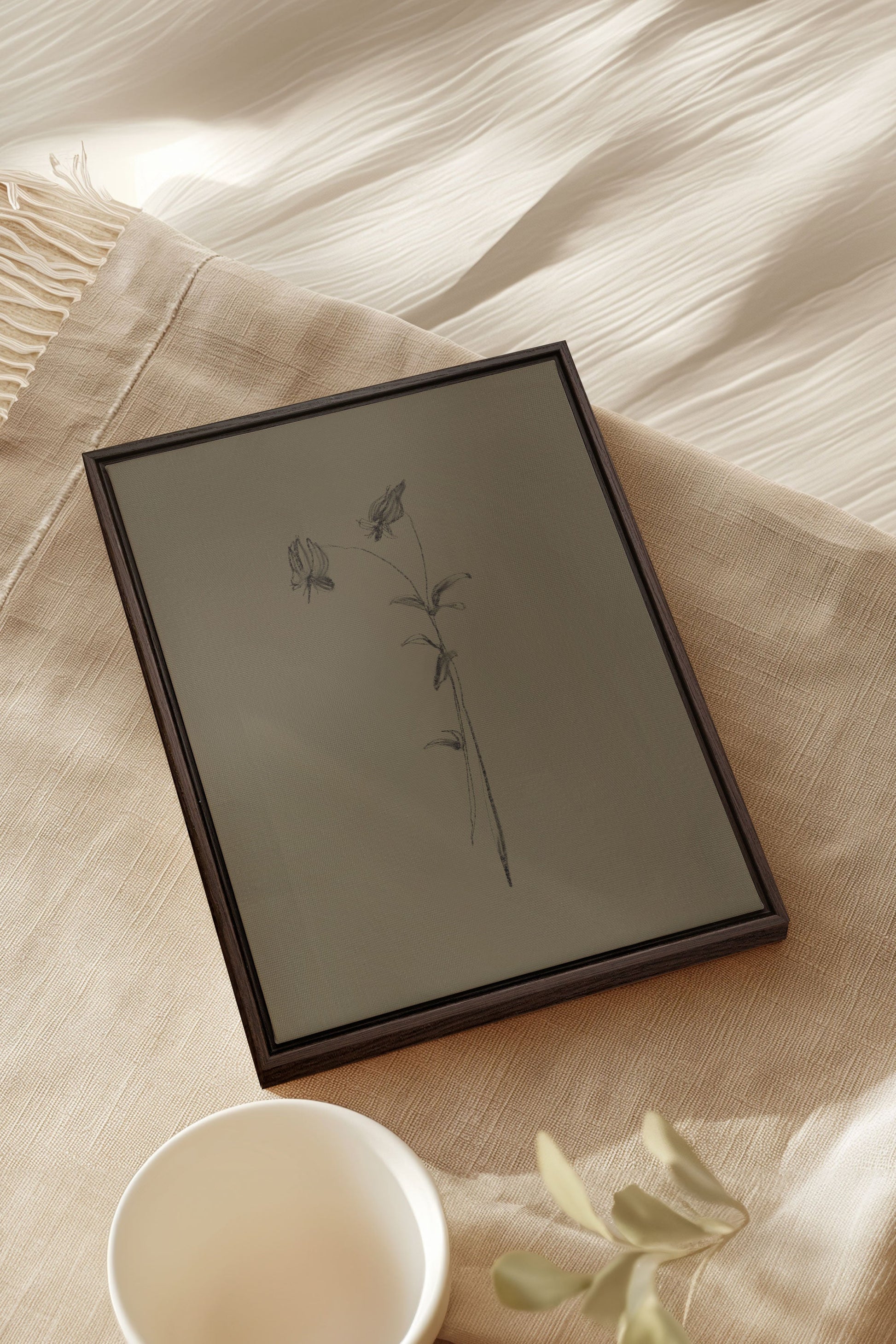 WILD BUTTON, Artwork on Stretched Canvas