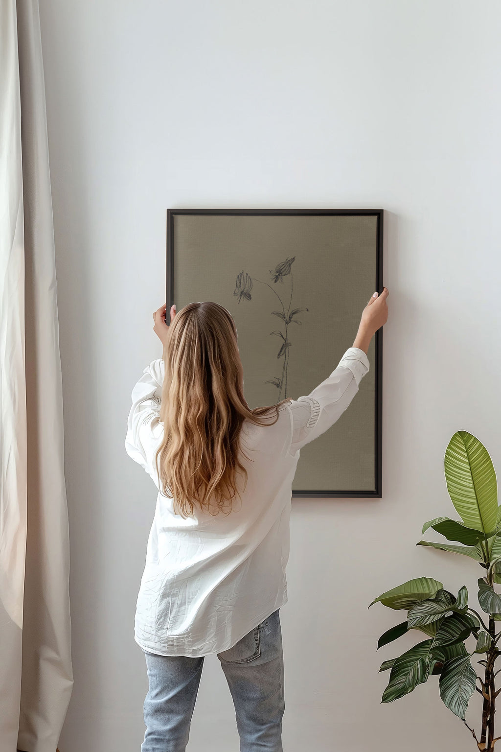 WILD BUTTON, Artwork on Stretched Canvas