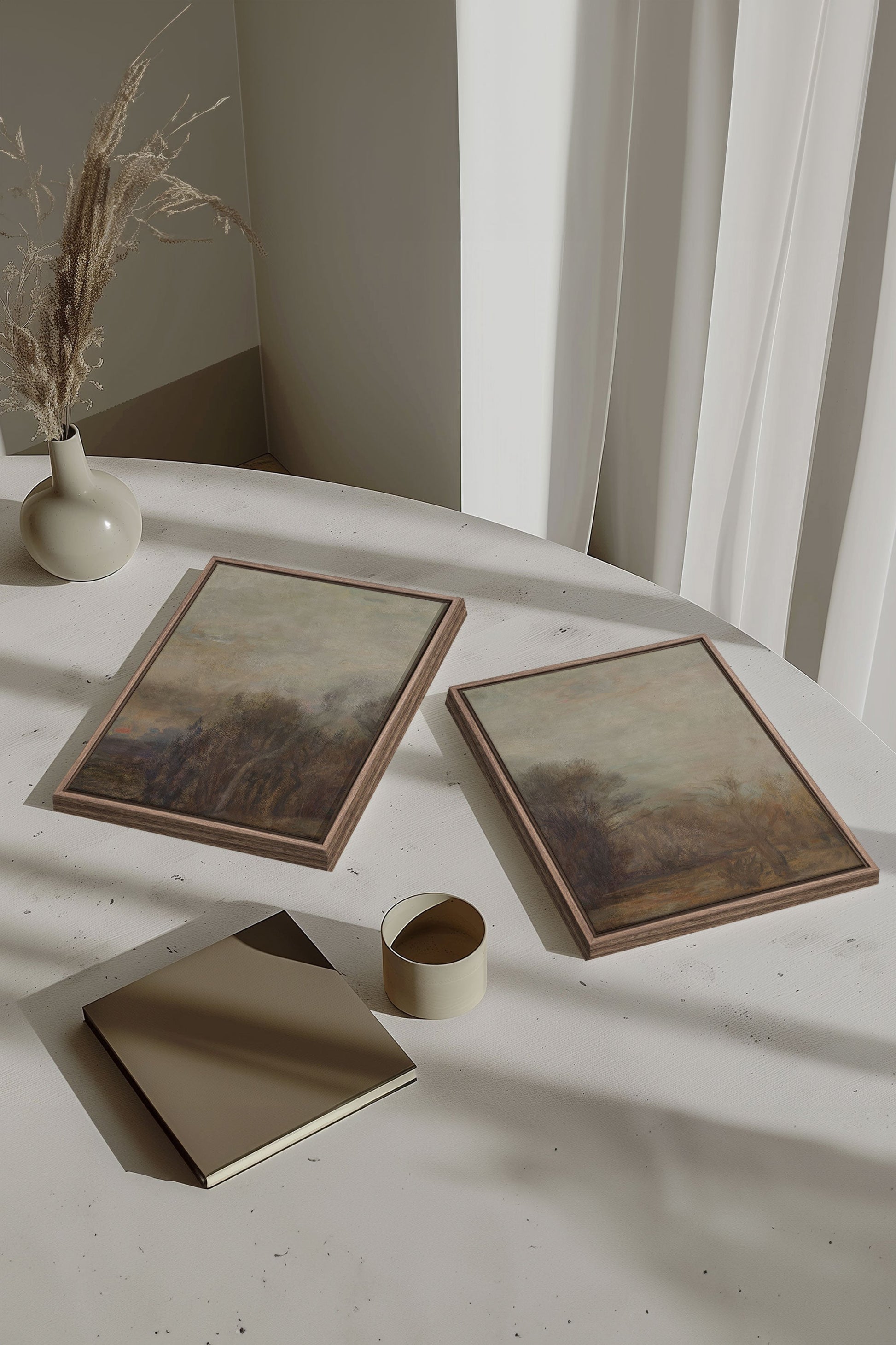 SILENT SEASON DUO (2 Stretched Canvas Artworks)
