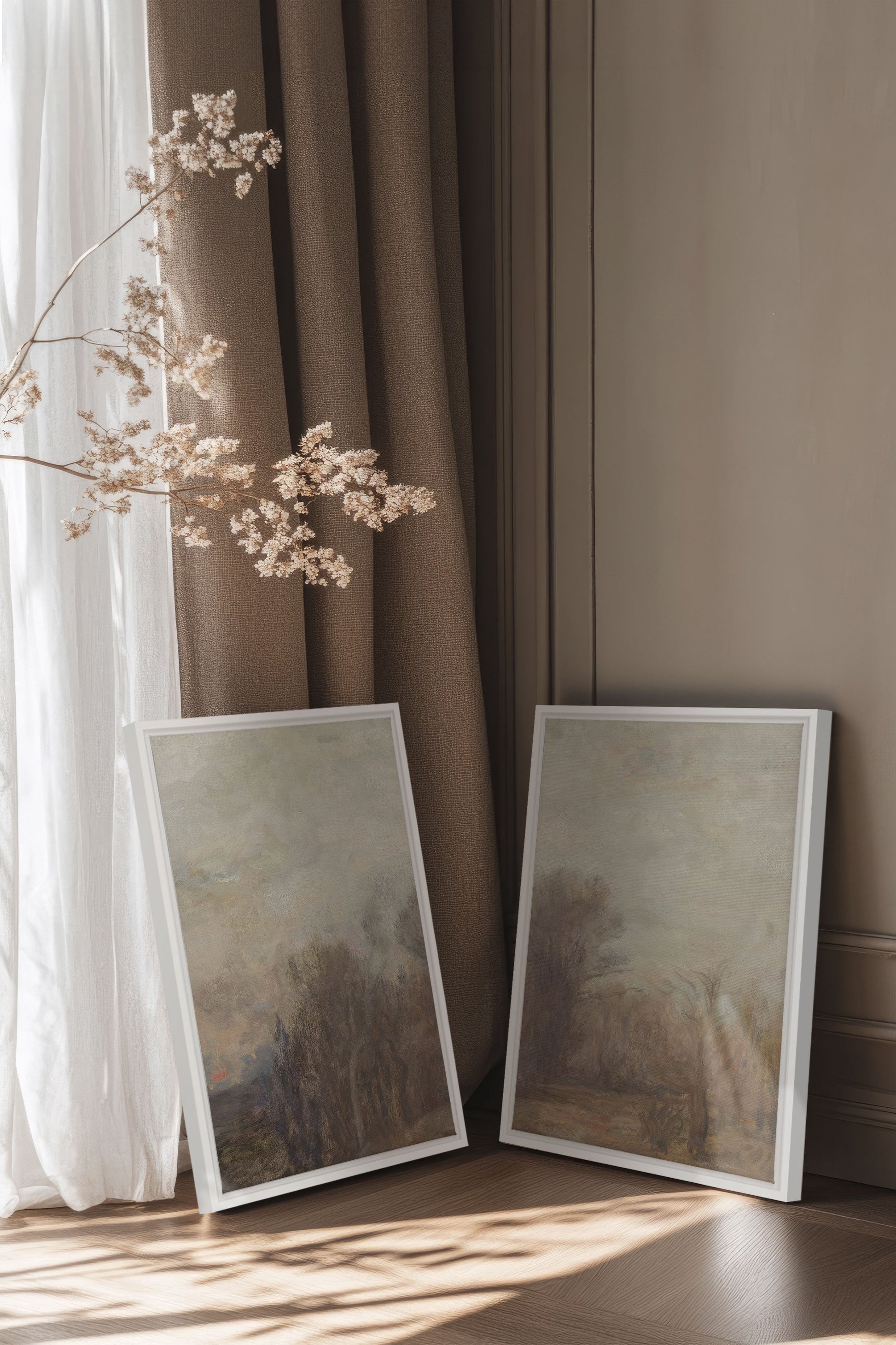 SILENT SEASON DUO (2 Stretched Canvas Artworks)