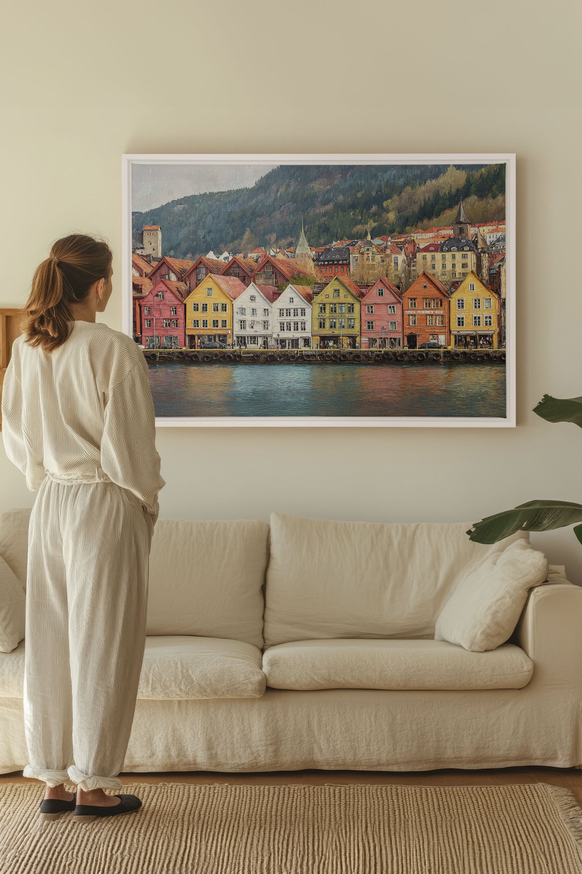 HARBOR COLORS, Stretched Canvas Artwork