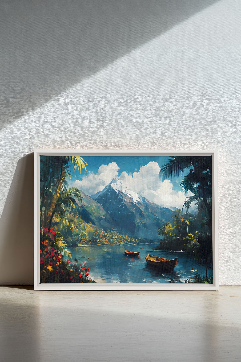 Emerald Lagoon, Stretched Canvas Artwork