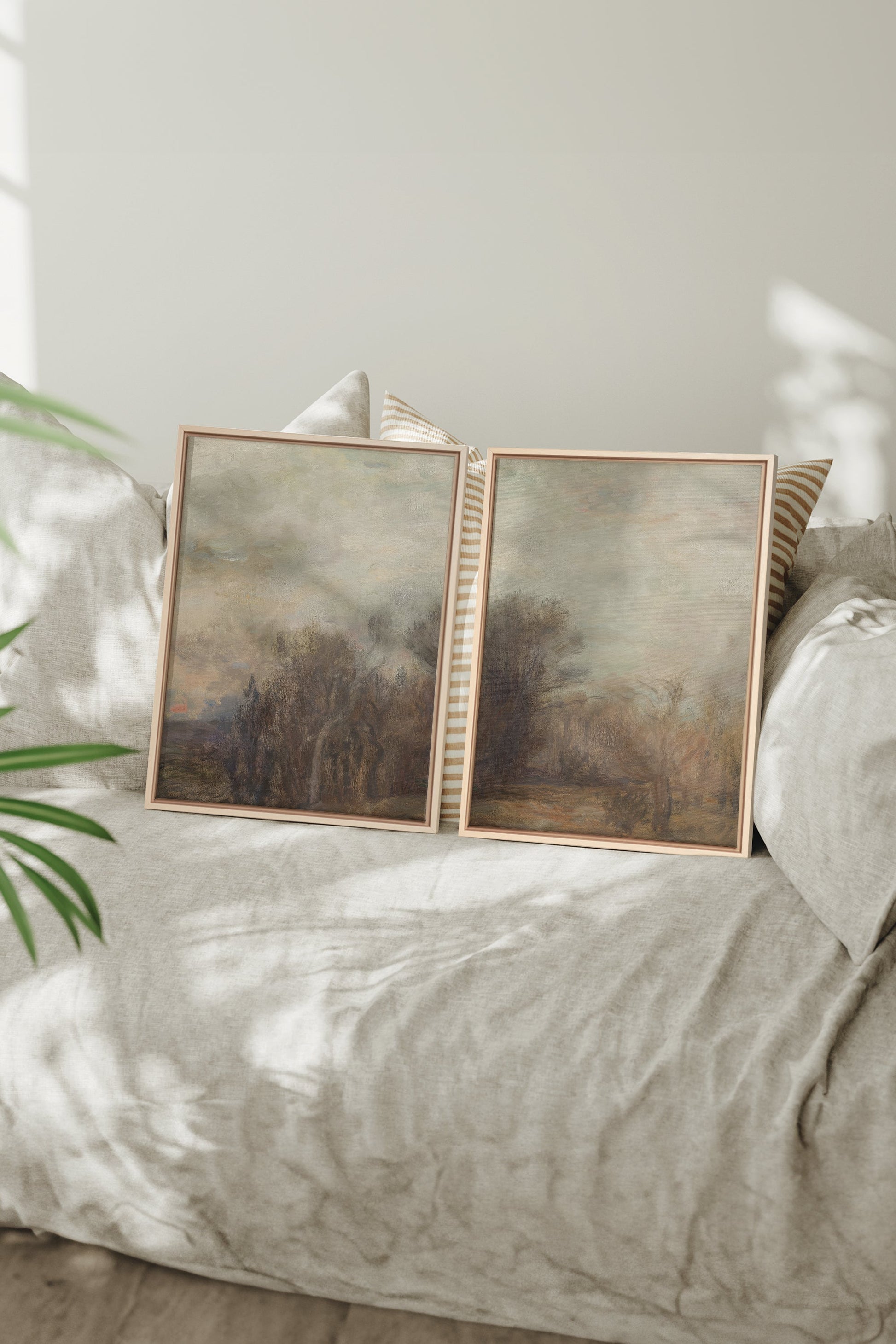 SILENT SEASON DUO (2 Stretched Canvas Artworks)