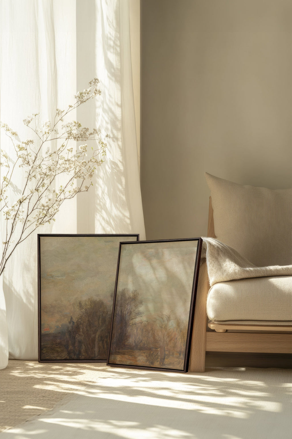 SILENT SEASON DUO (2 Stretched Canvas Artworks)