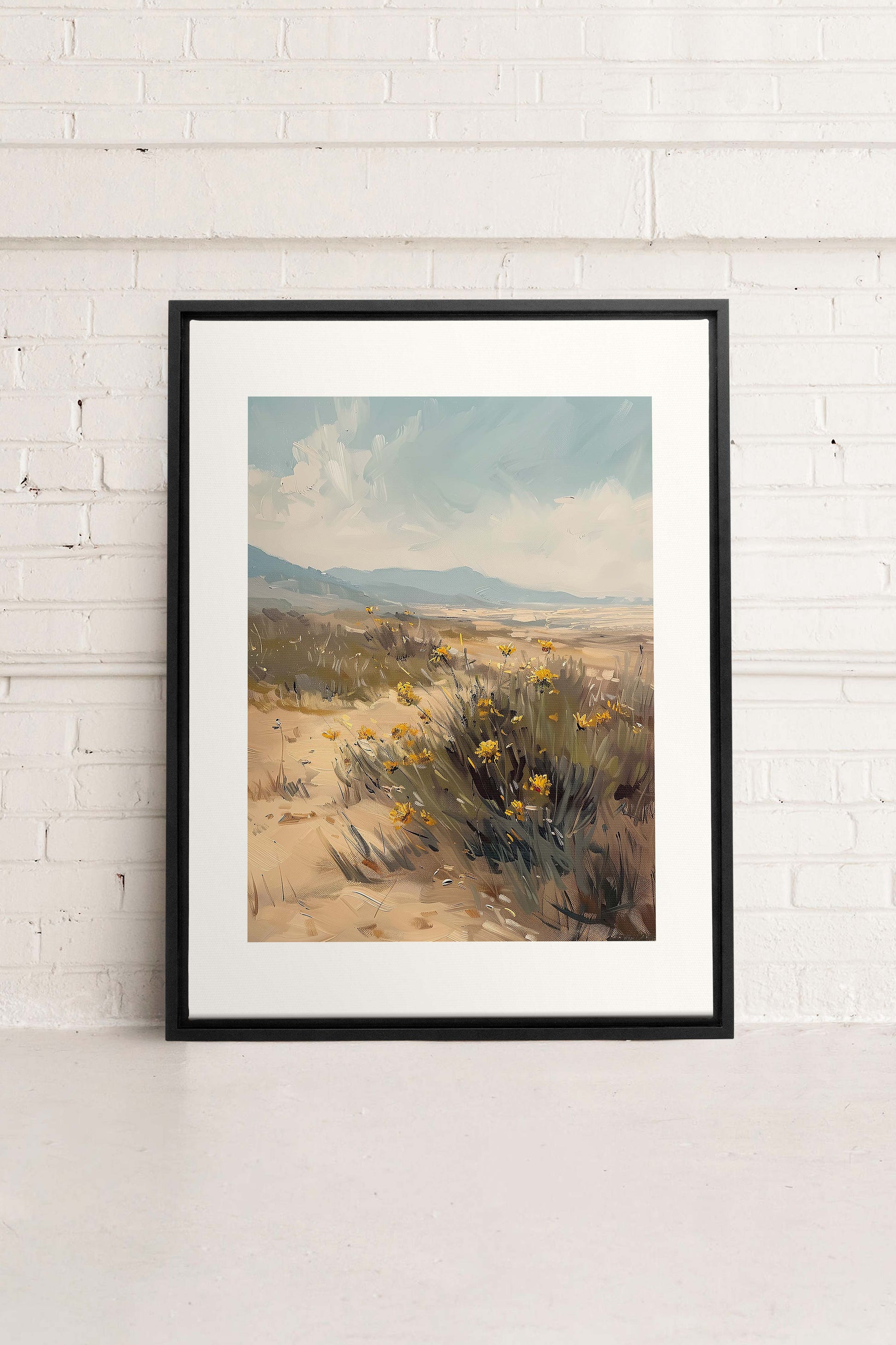 GOLDEN PATHWAY, Stretched Canvas Artwork