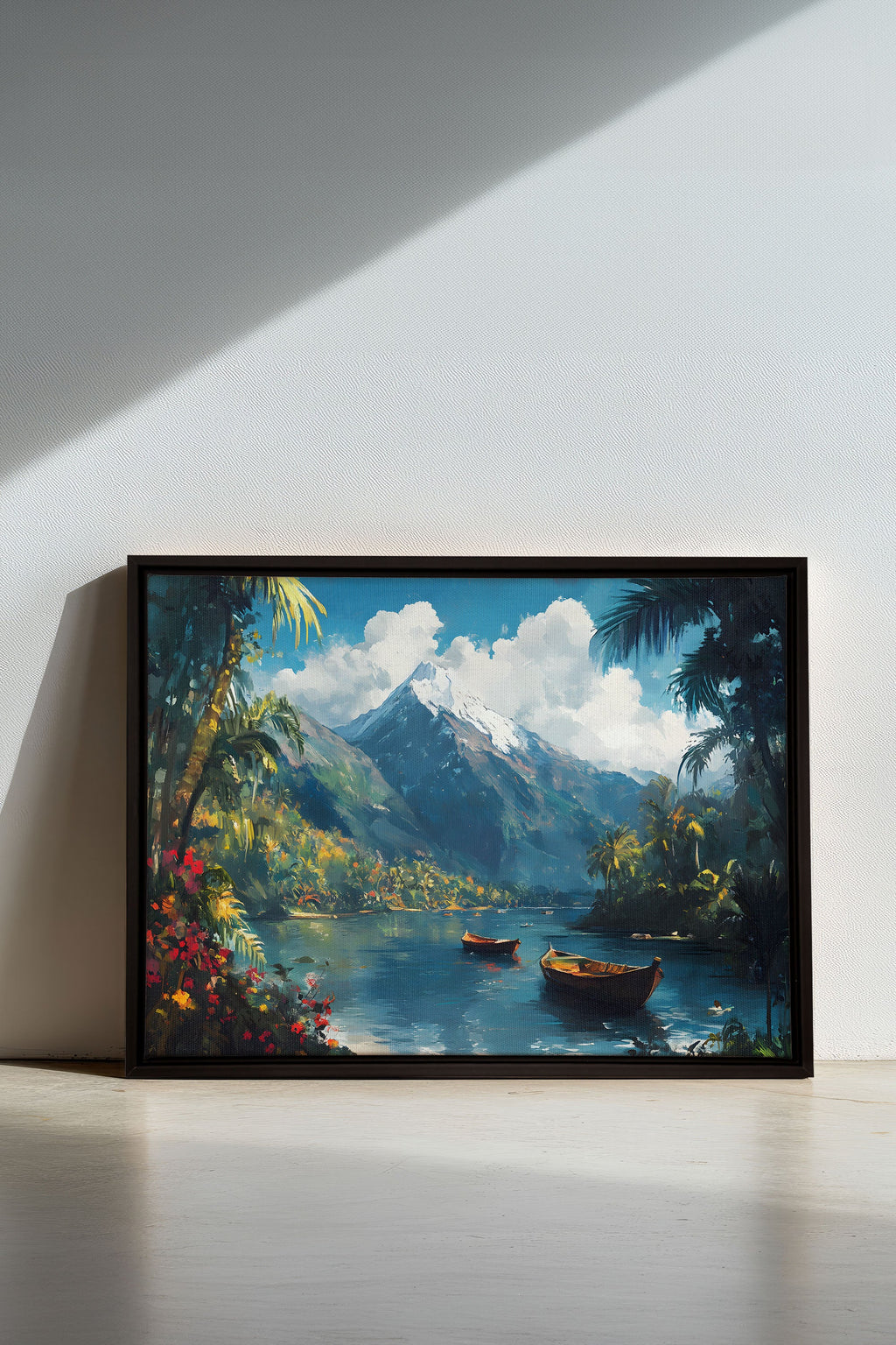 Emerald Lagoon, Stretched Canvas Artwork