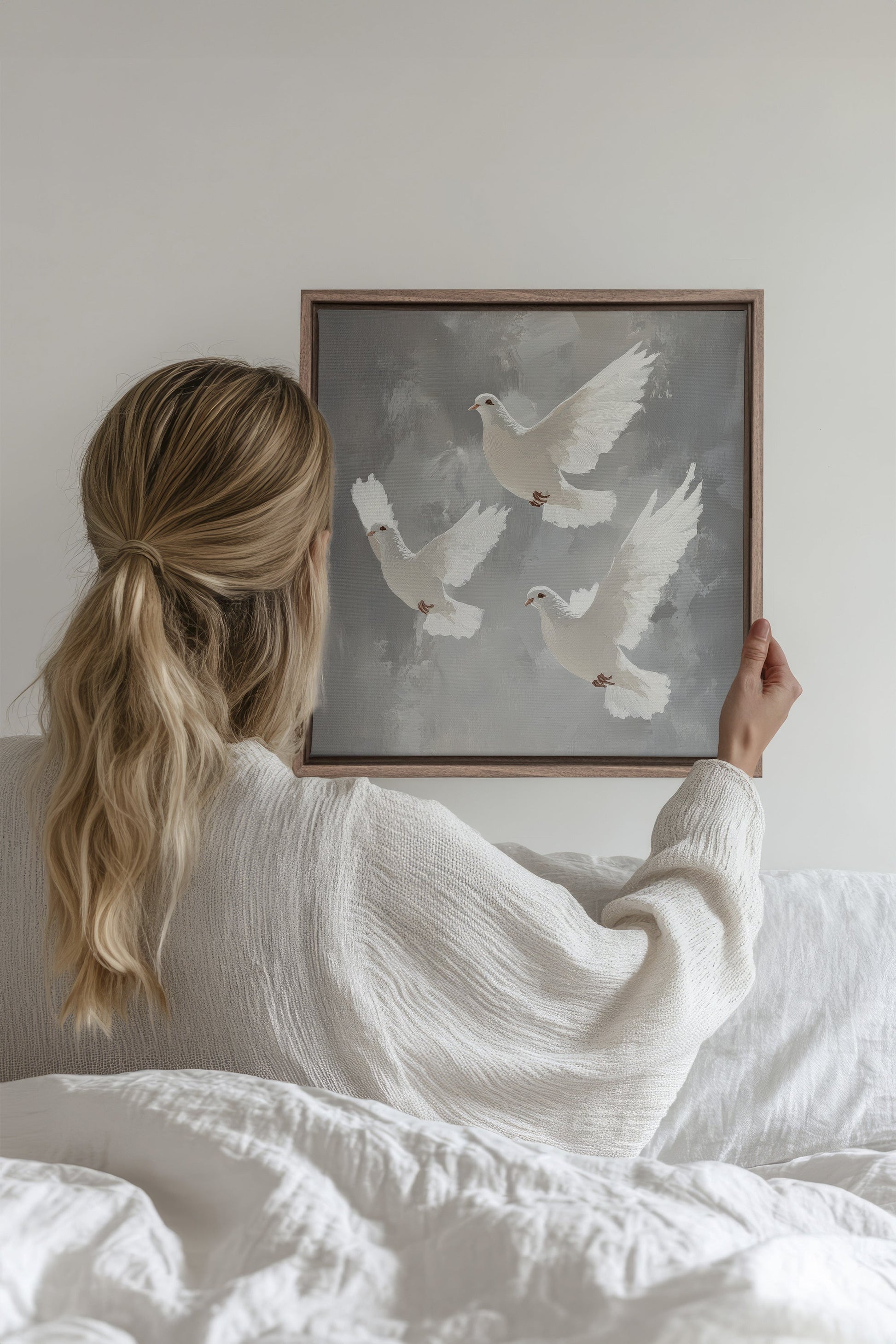 Azure Veil, Stretched Canvas Artwork