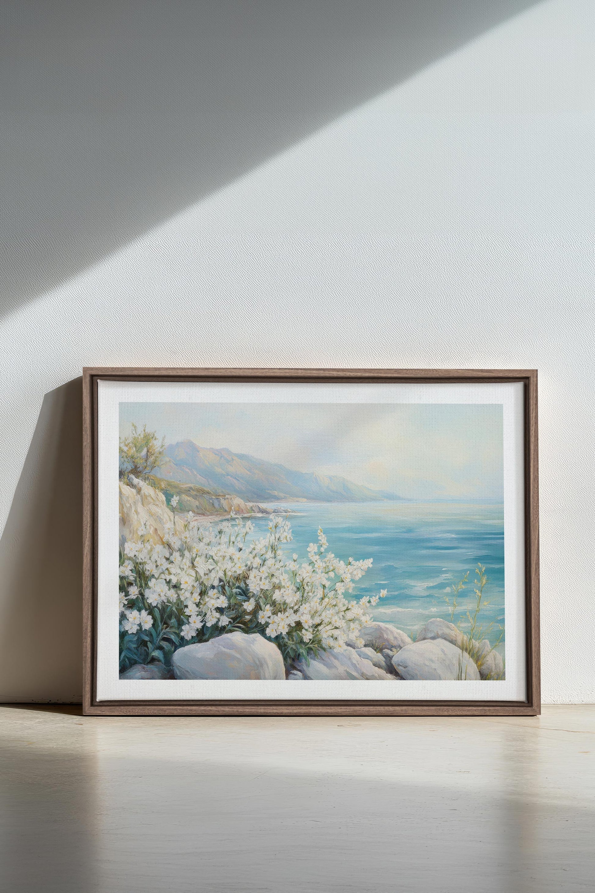 AZURE HORIZON, Stretched Canvas Artwork