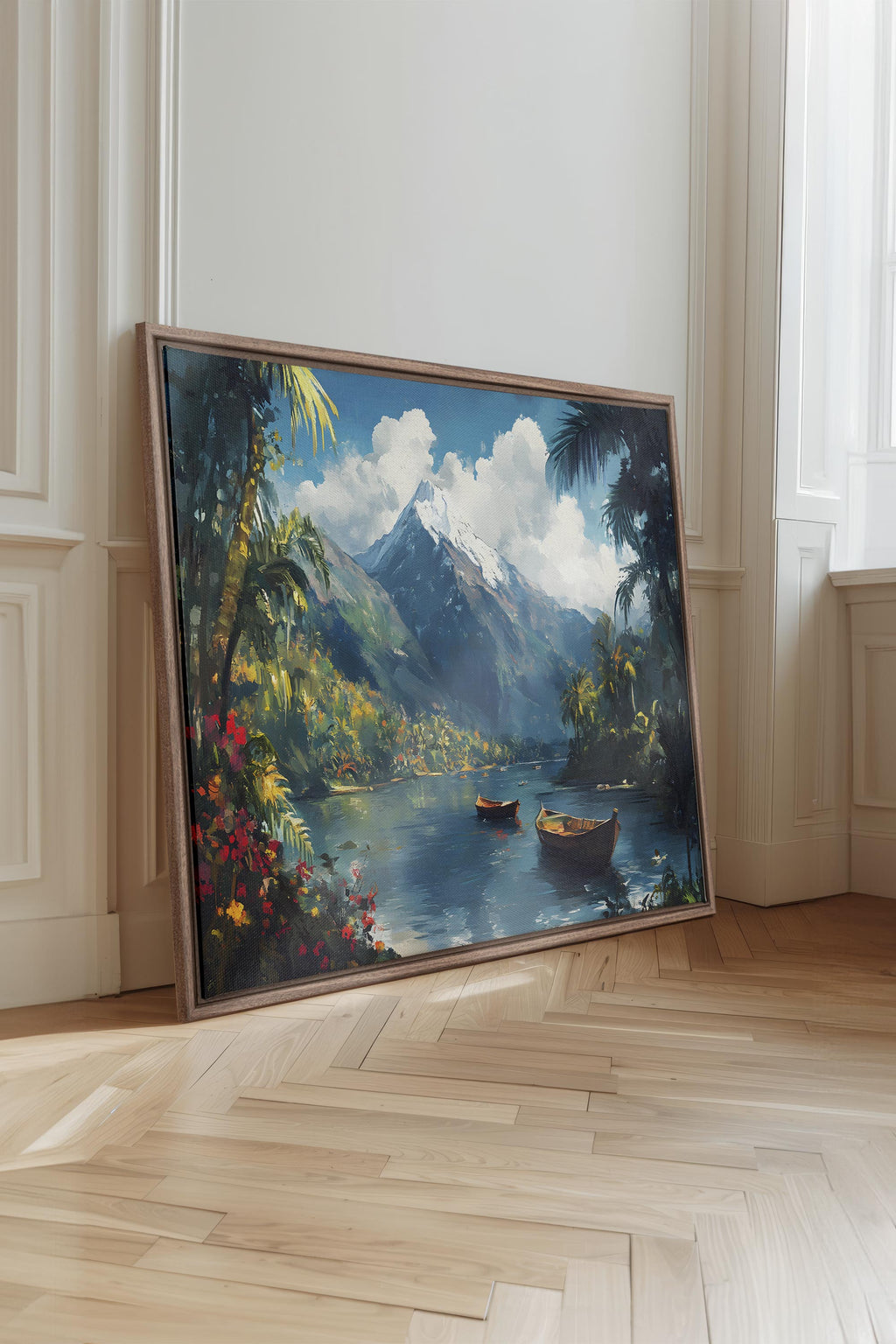Emerald Lagoon, Stretched Canvas Artwork