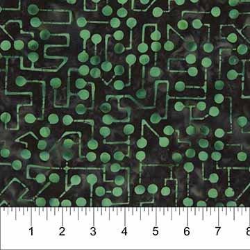 Banyan Batiks Codes et Circuits Noir et Vert