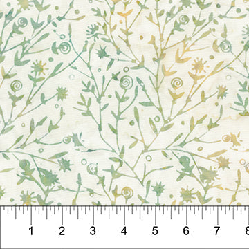 Batik de coton LUAU Jaune pâle 80663-50