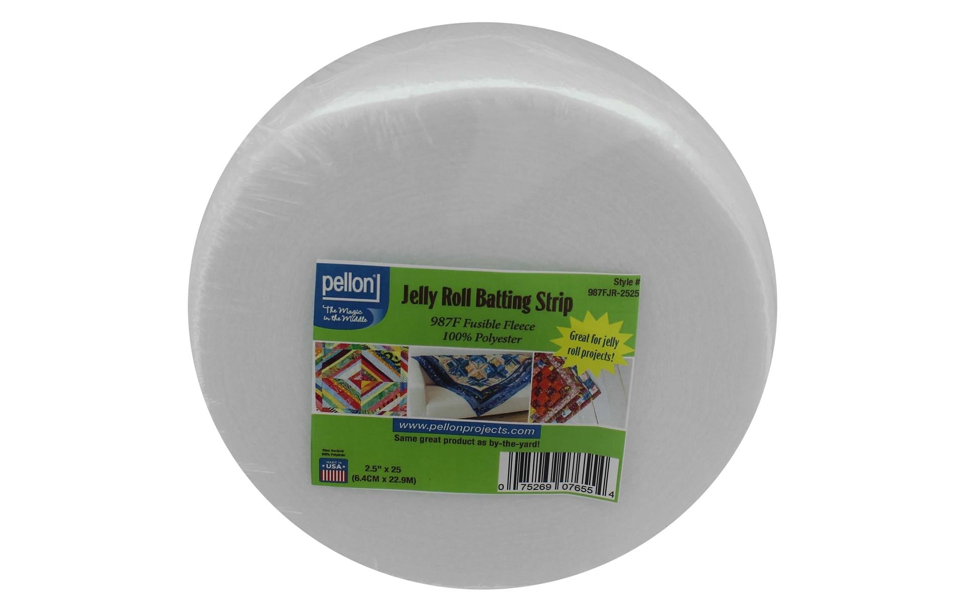 Pellon 987F - Bande de molleton thermofusible Jelly Roll 2 - 2,5" x 25y