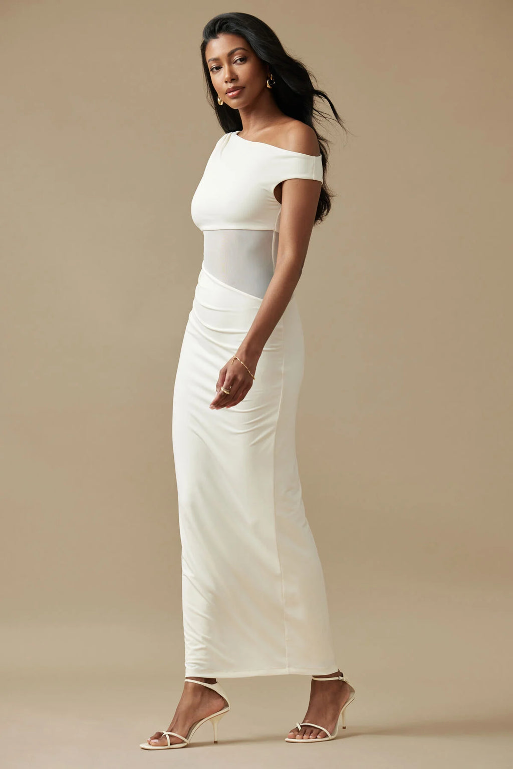 Sheer Sculpt Maxi Dress