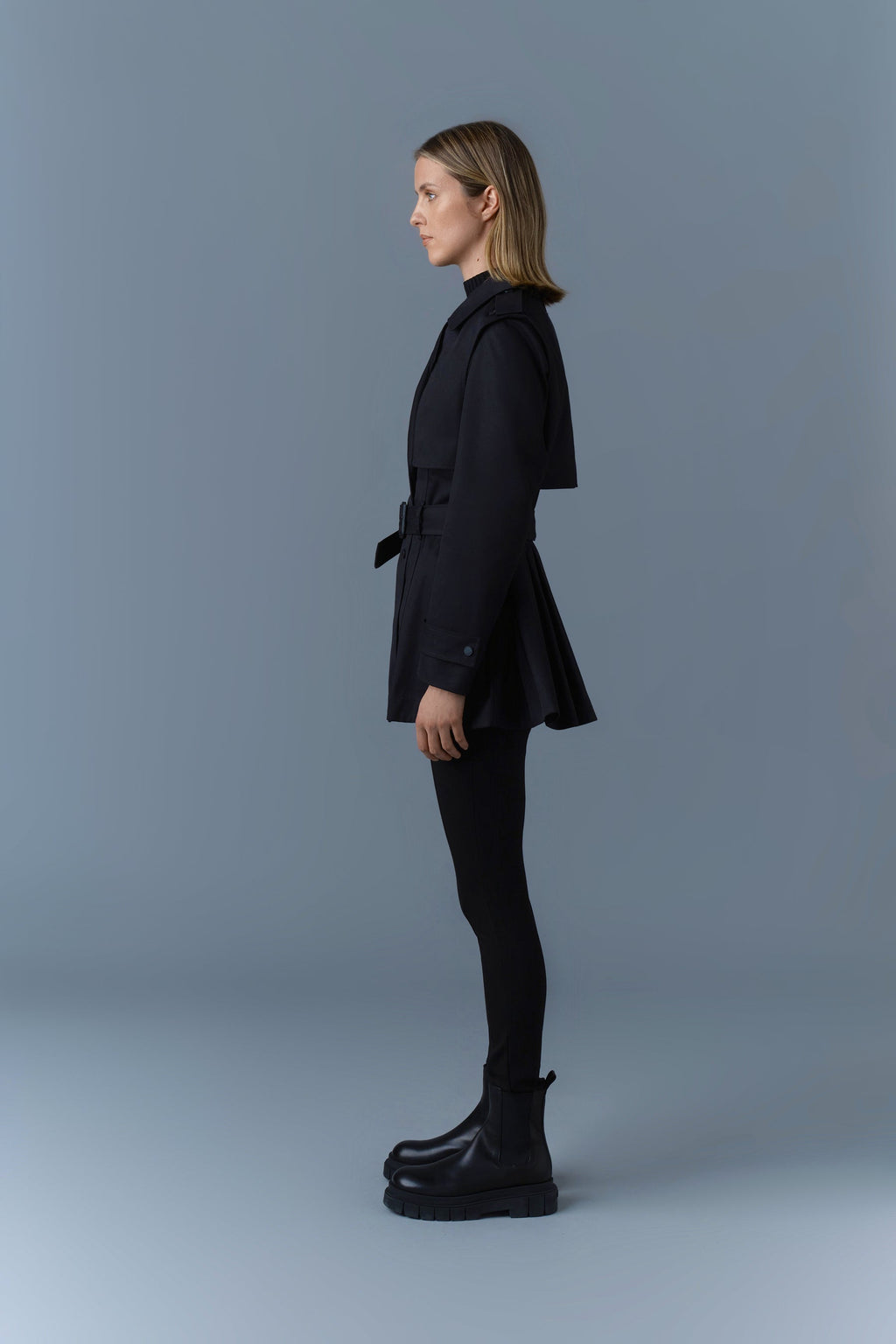 Trench mi-long ADVA avec ceinture à boucle