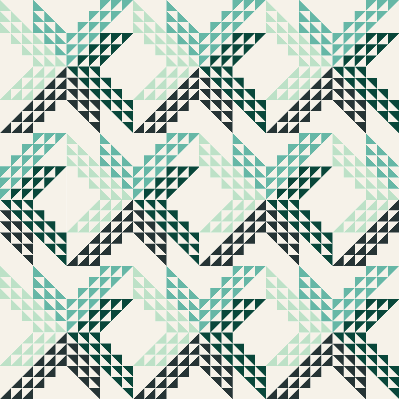 Slow Dance Quilt Kit - Favourite Greens