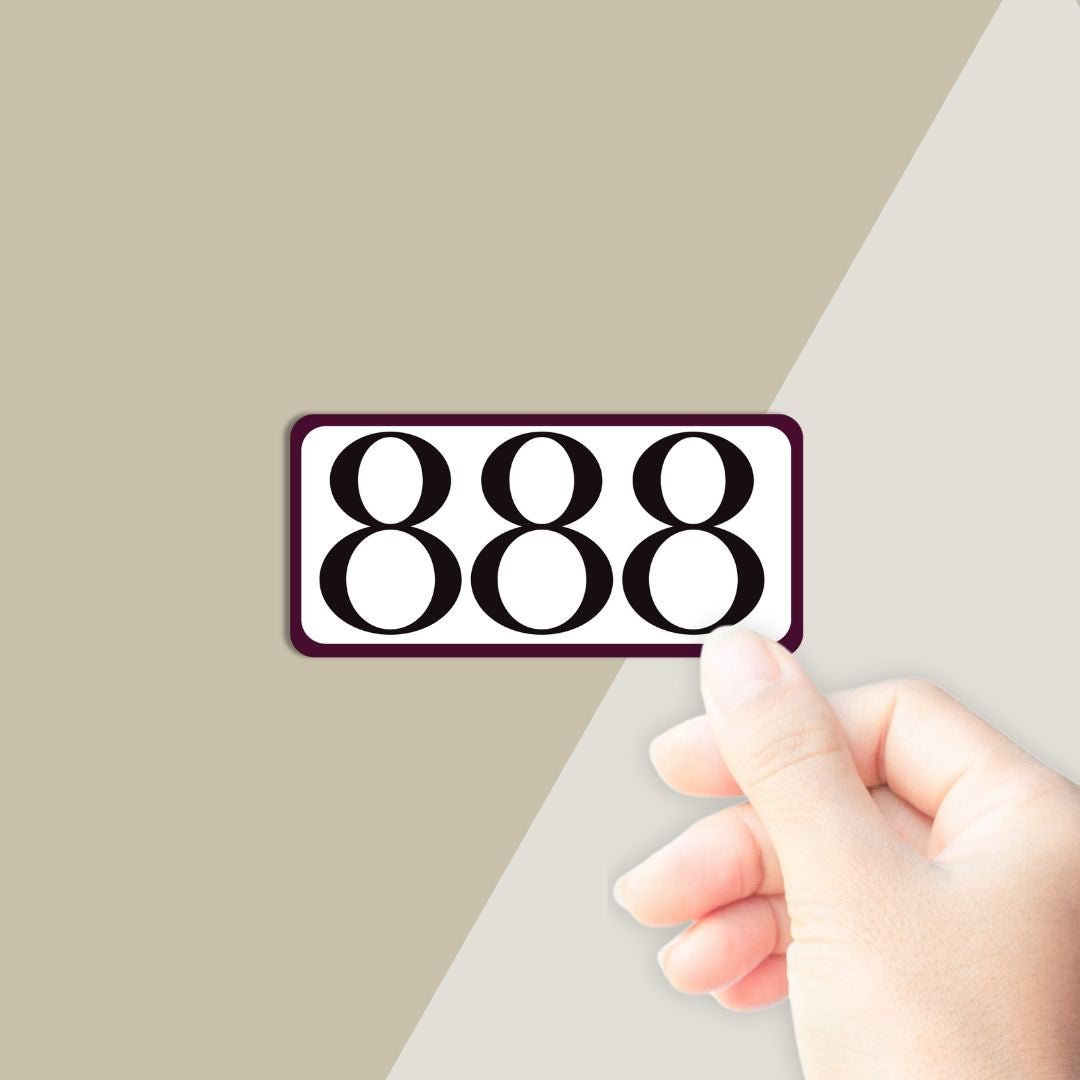 888 Sticker