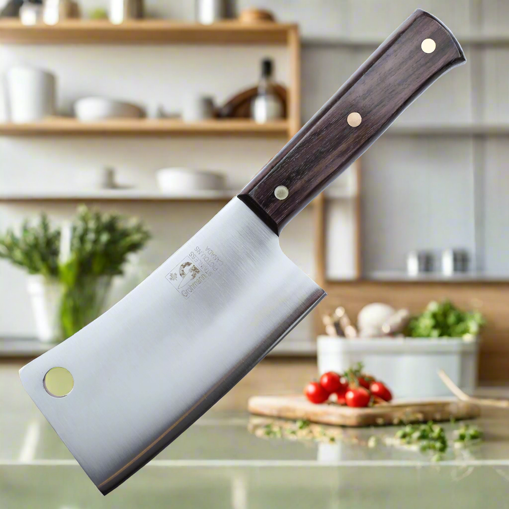 Chef's Cleaver 6" Blade Rosewood Handle | Full tang