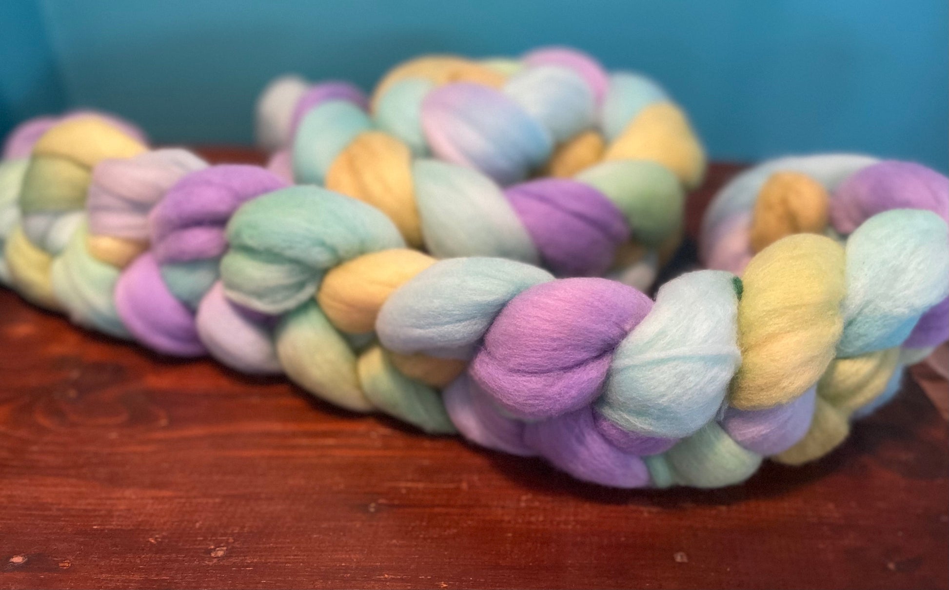Untreated 19.5 Micron Merino Combed Top  - Easter 2