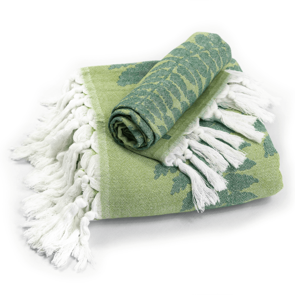 Serviettes turques Canada | Ensemble vert fougère