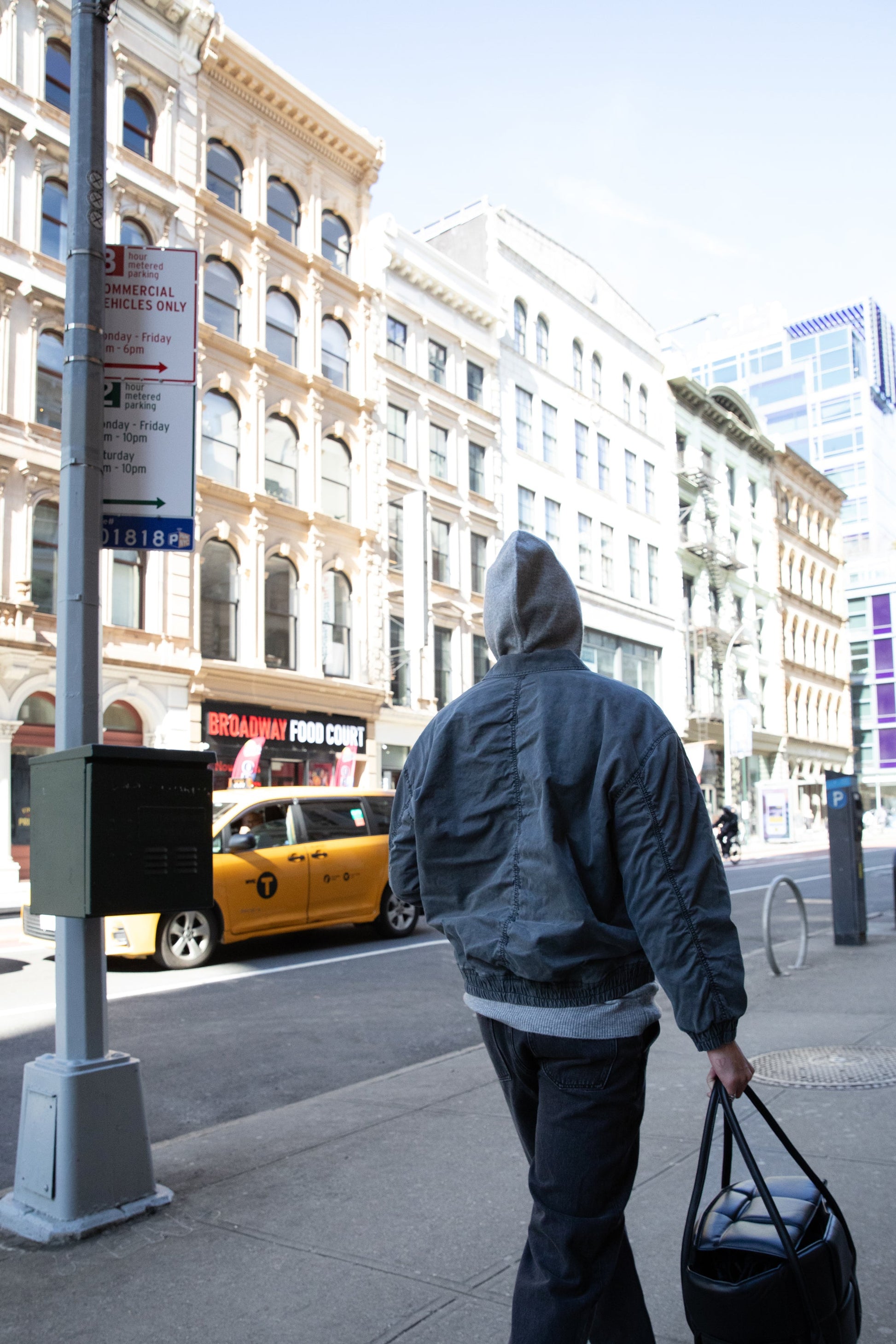 WASHED EFFECT COTTON UTILITY BOMBER JACKET