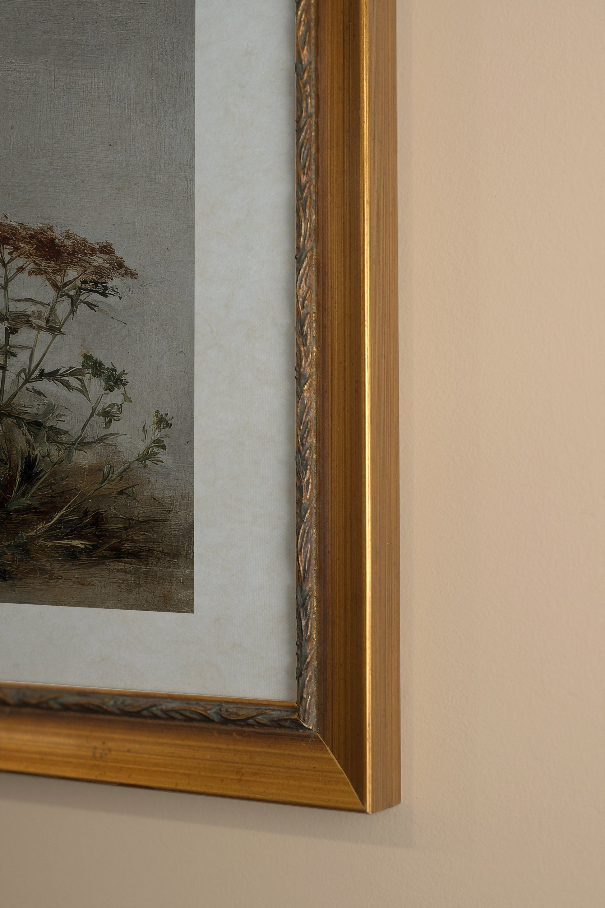 UNTAMED FIELD, VINTAGE FRAME GOLD