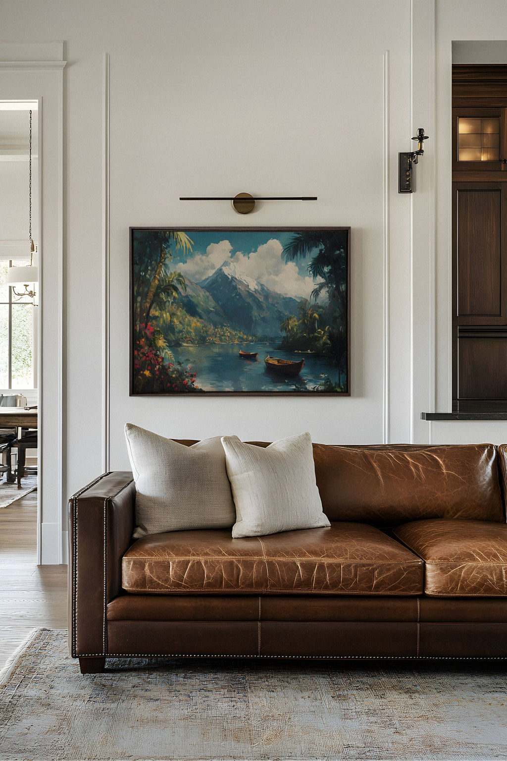 Emerald Lagoon, Stretched Canvas Artwork