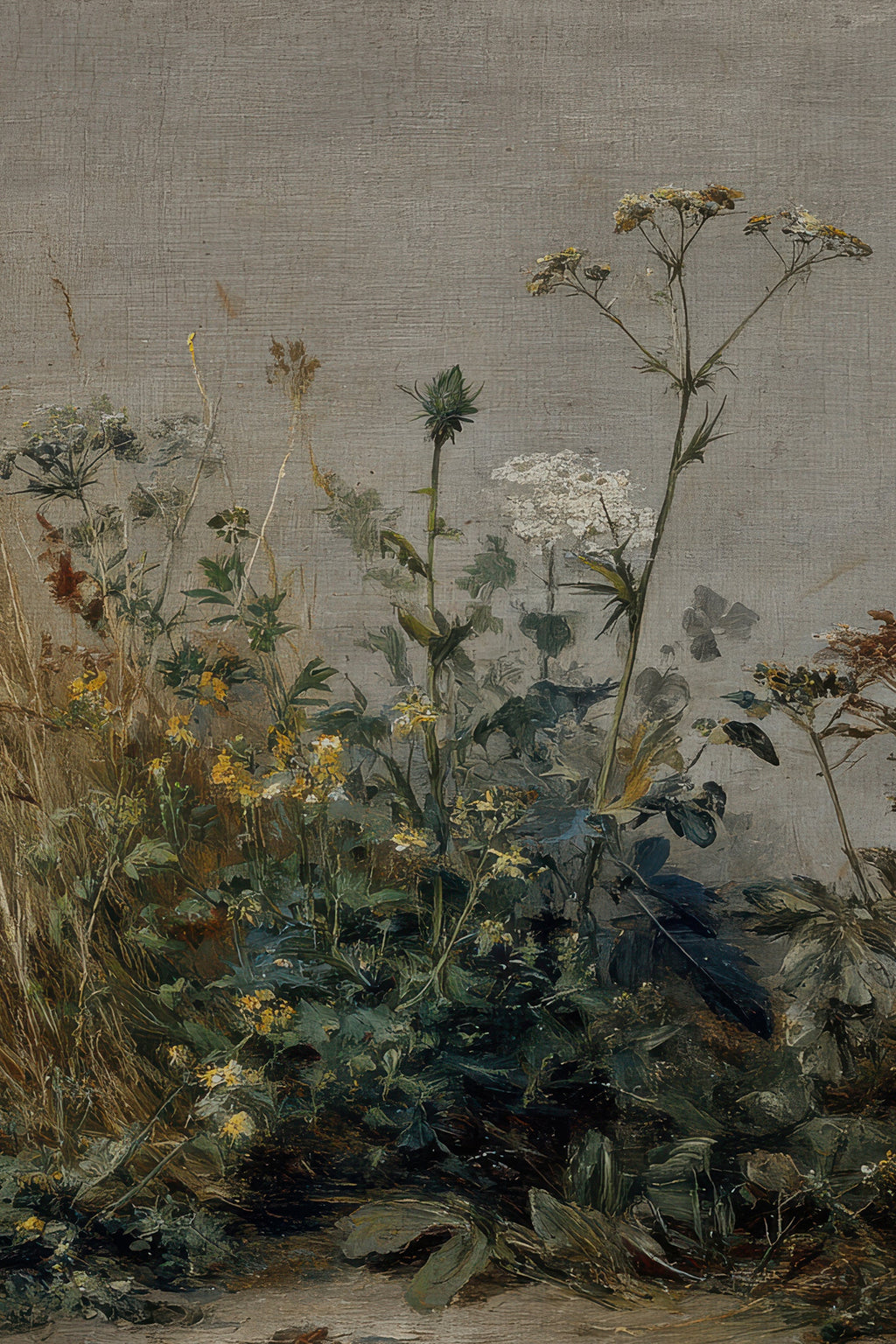 UNTAMED FIELD, VINTAGE FRAME GOLD