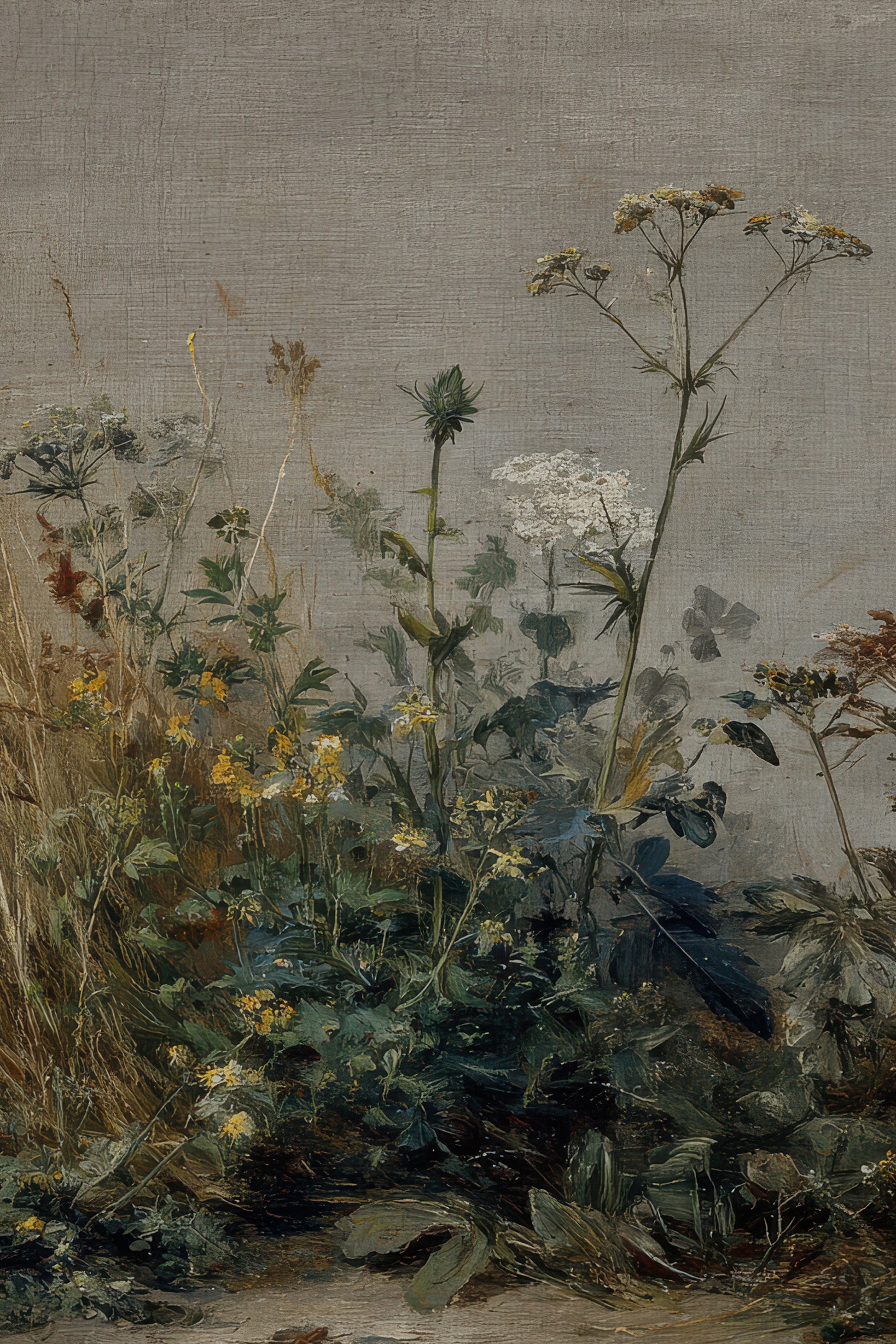 UNTAMED FIELD, VINTAGE FRAME GOLD