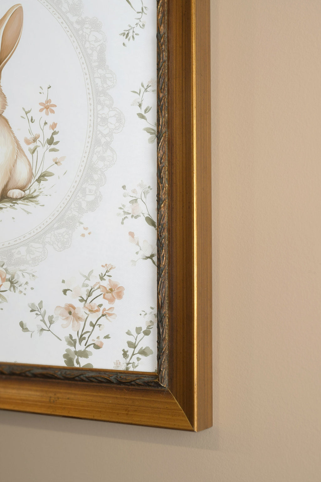 SWEET RABBIT, VINTAGE FRAME GOLD